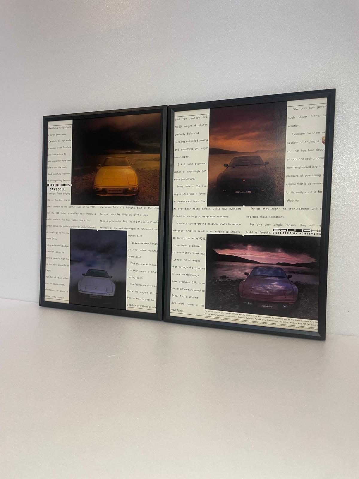 Original Vintage Porsche Advert - 924s, 944, 944s & 944 Turbo - 1986