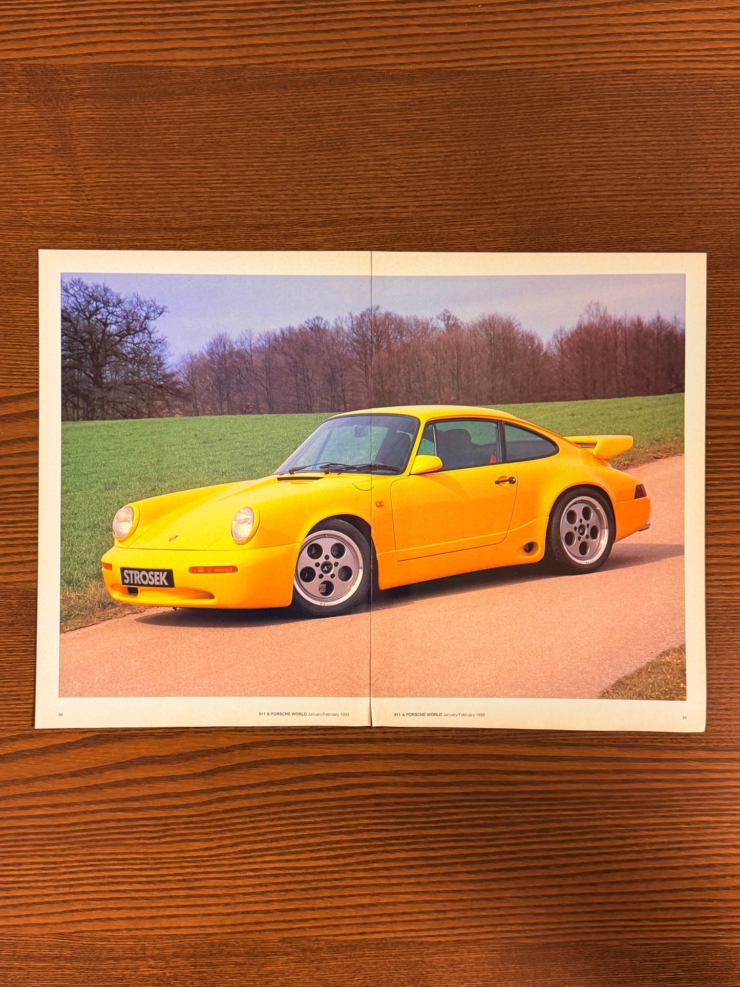 Original Porsche 911 Carrera Yellowbird Advert - 1980s