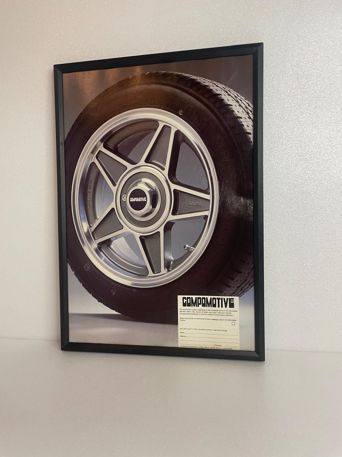 Original Vintage Compomotive Alloys/Wheels Advert - 1990s