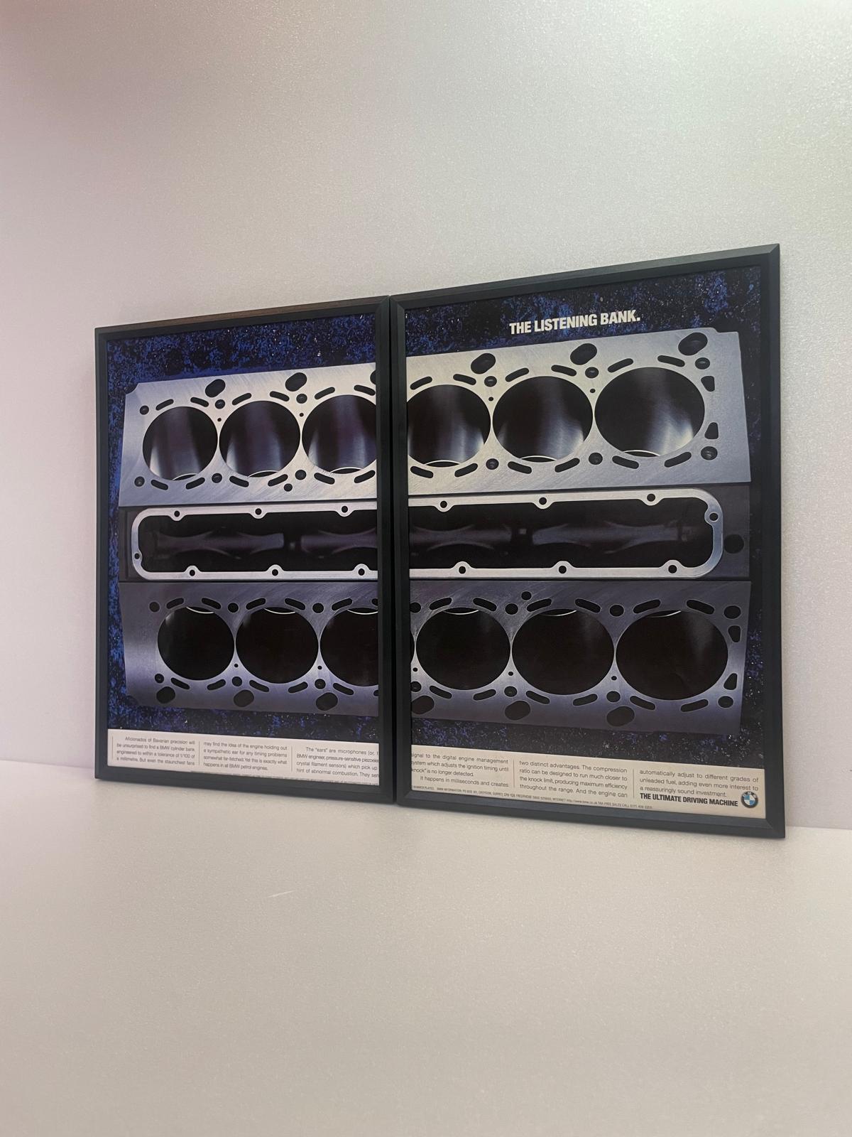 Original Rare BMW Cylinder Banks Advert - 1996