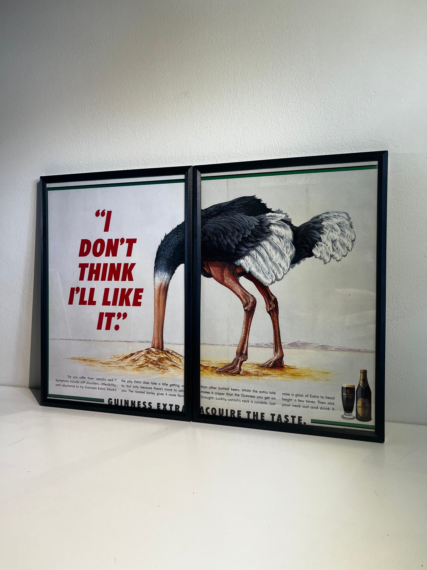 RARE Original Guinness Extra Advert - 'Acquire The Taste' - 1989