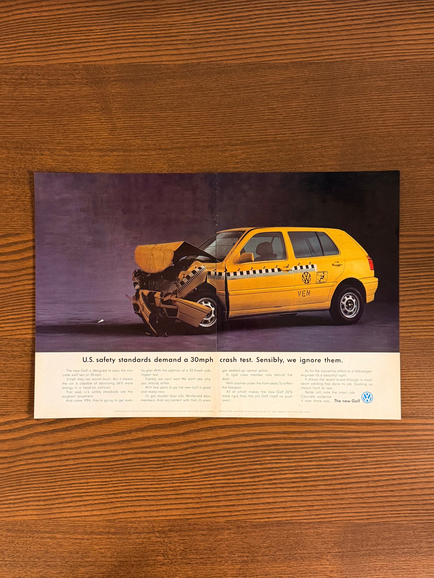Original Volkswagen Mk3 Golf Advert - 1992
