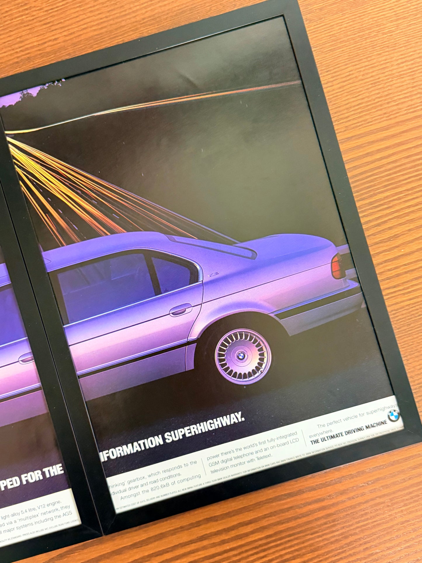 Original BMW E38 7 Series v12 Advert - 1990s