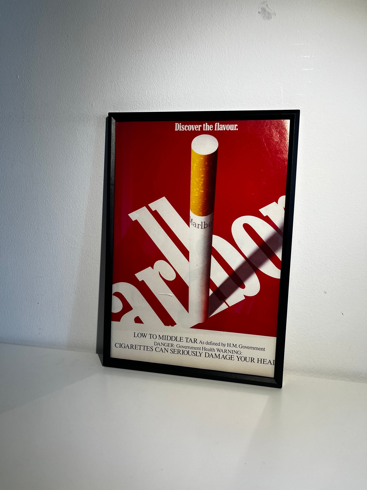 Original Marlboro Advert -'Discover The Flavour' - 1980s