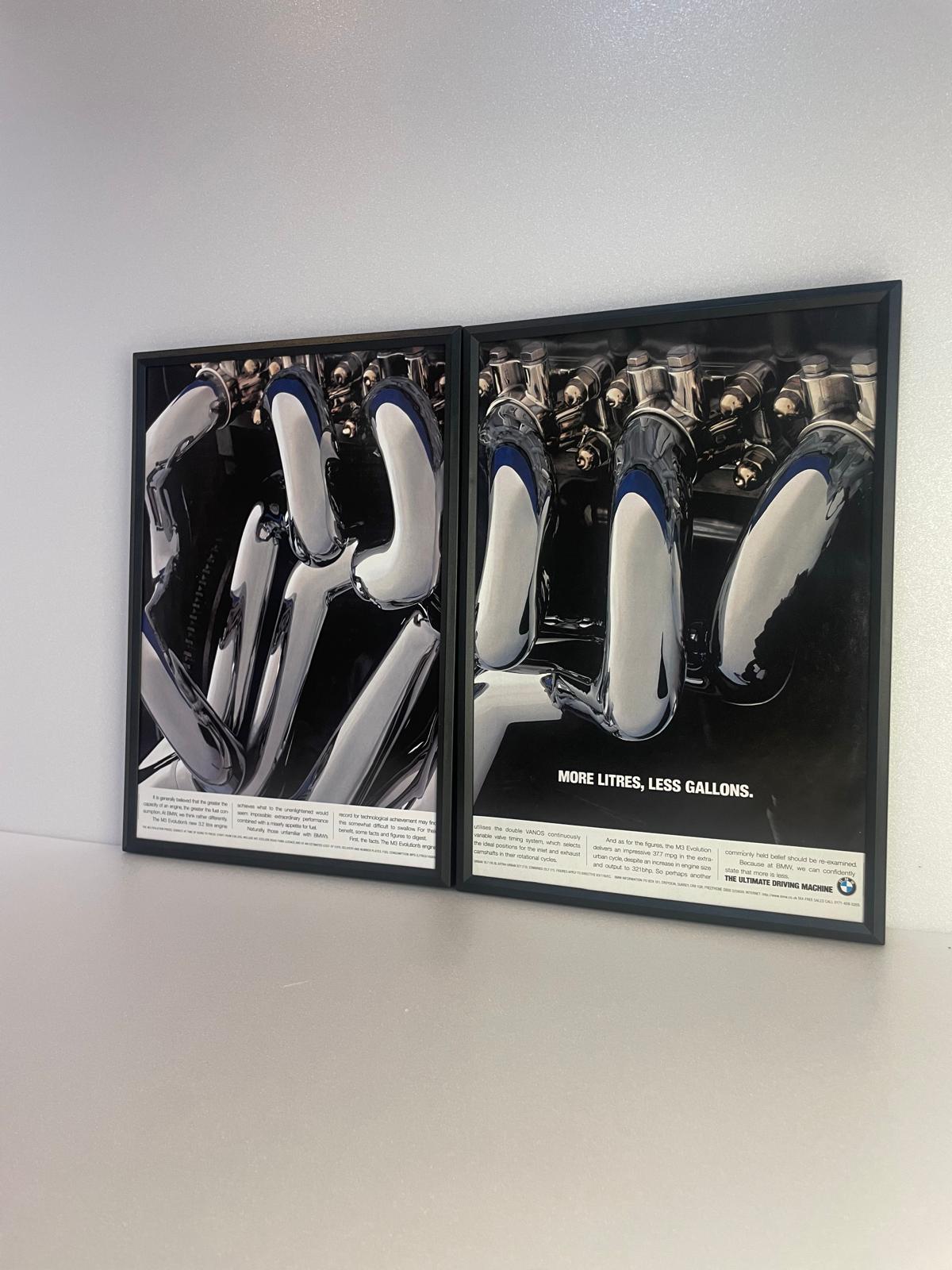 Original Rare BMW M3 Advert -'More litres, less gallons' - 1996