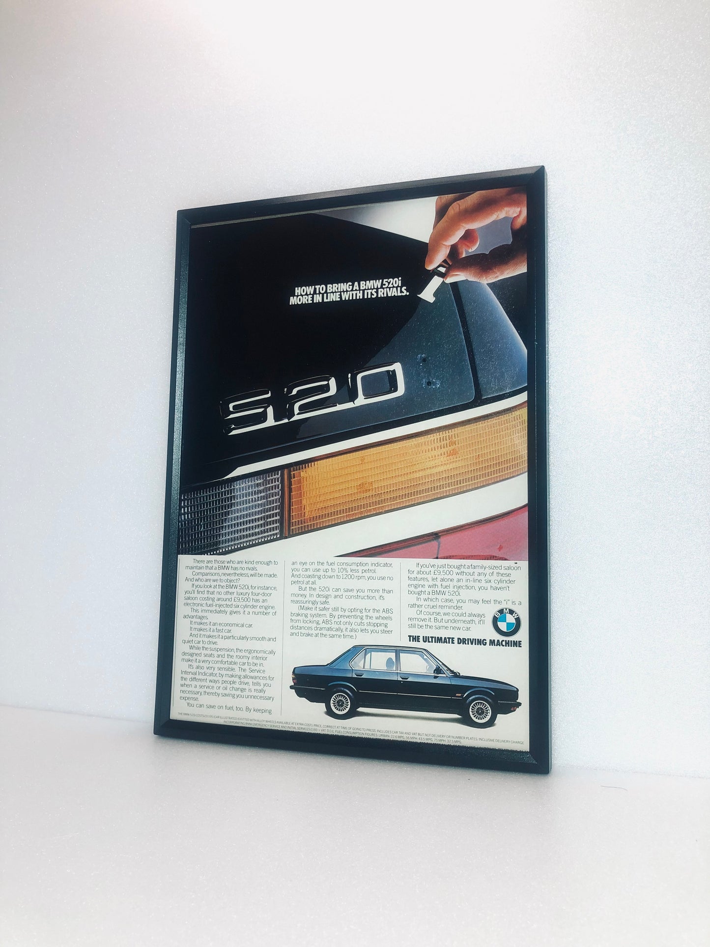 Original Rare BMW E34-5 Series Advert - 1990s
