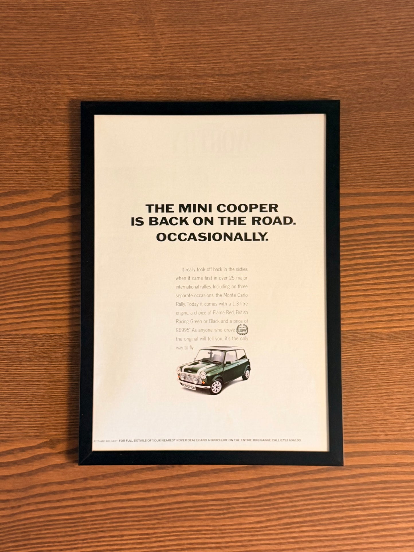 Original Mini Cooper Advert - 1980s