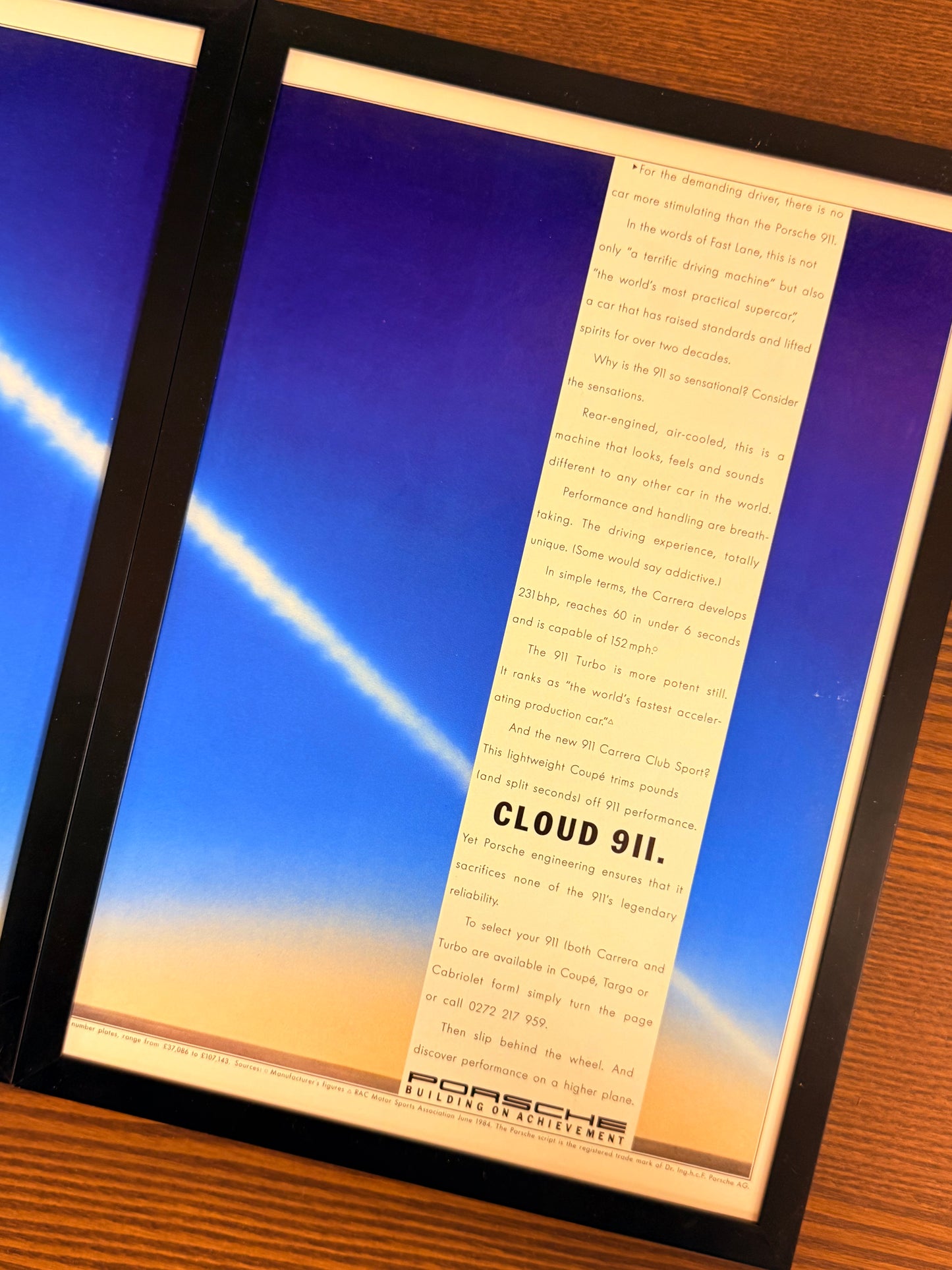 Original Porsche 911 Carrara Advert - 1980s