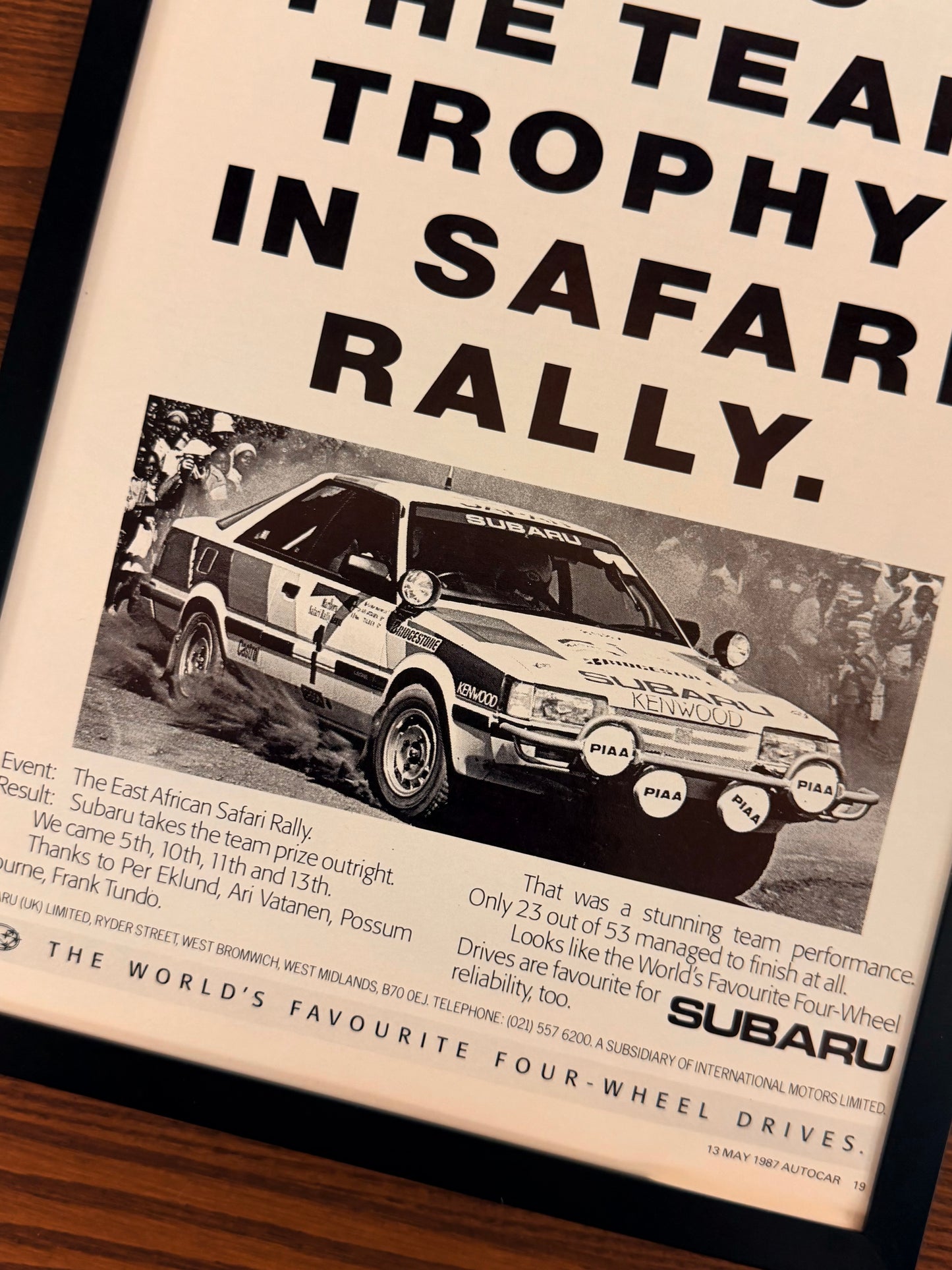 Original Subaru Rally Advert - 1980s