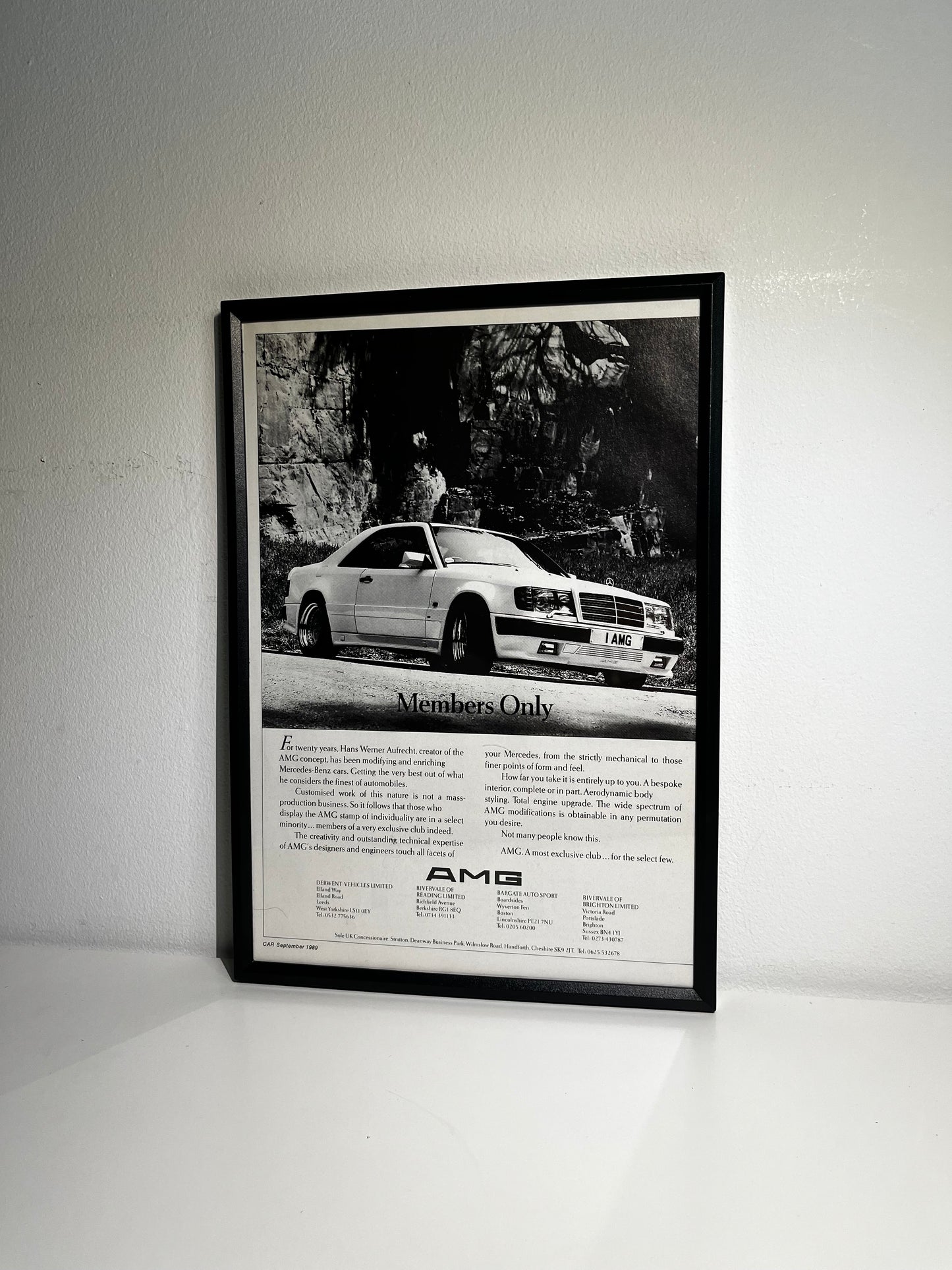 Original Mercedes AMG Advert - 1980s