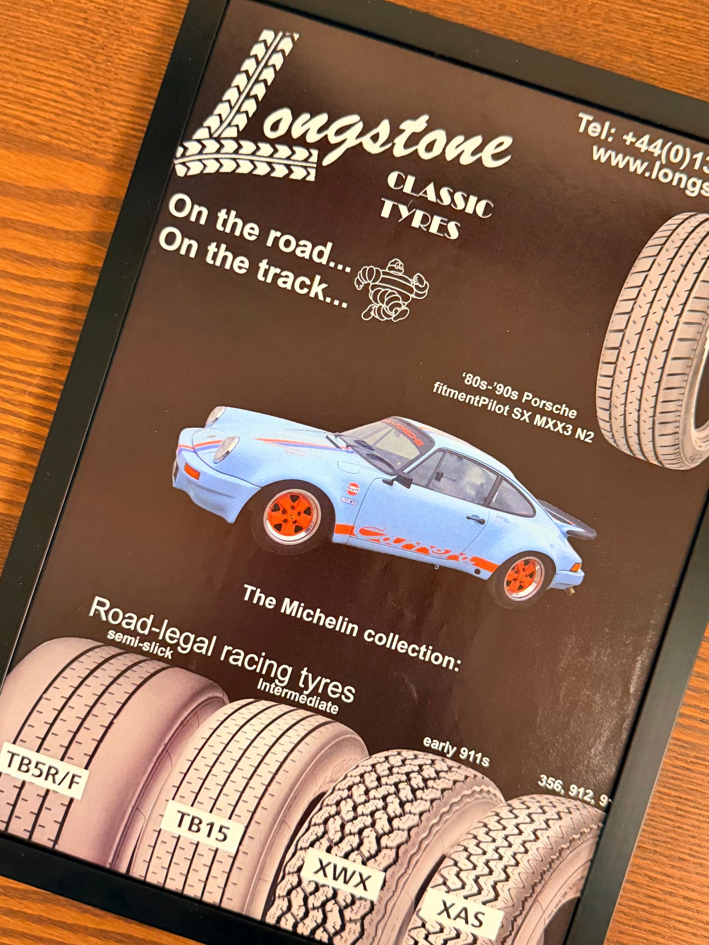 Original Porshe Longstone Wheels Advert - 1980s