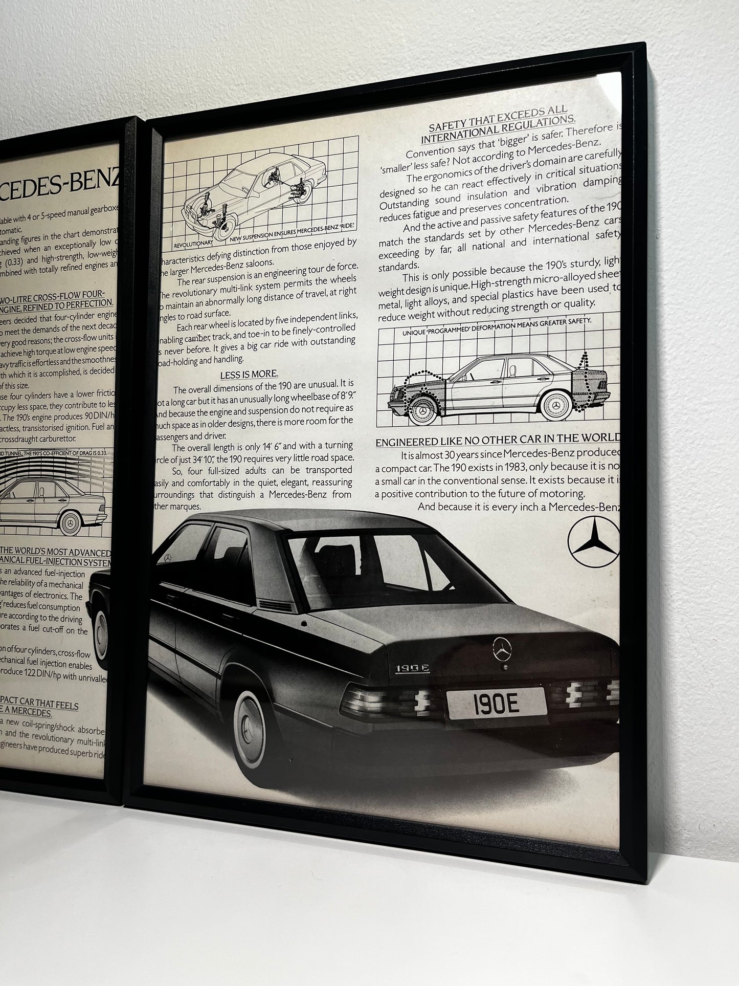 Original Mercedes 190e Advert - 1980s