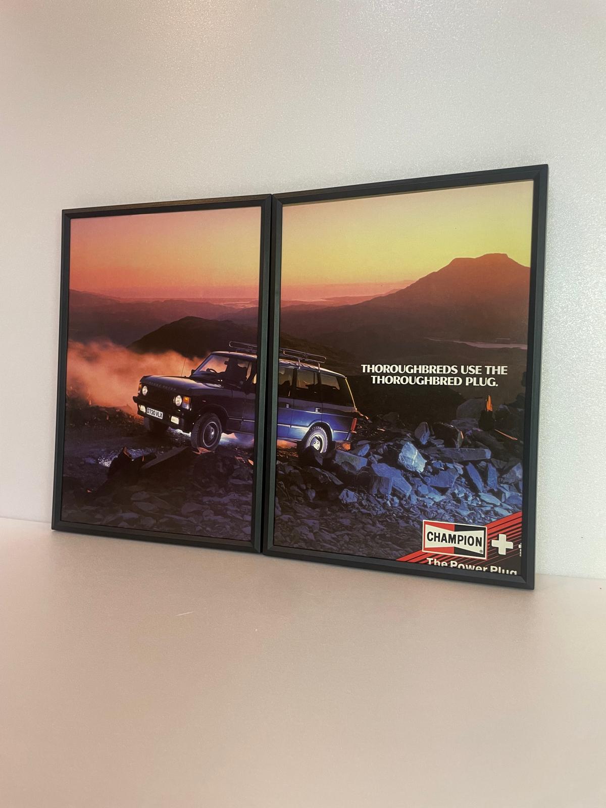 Original Vintage Champion / Range Rover Advert – 1986