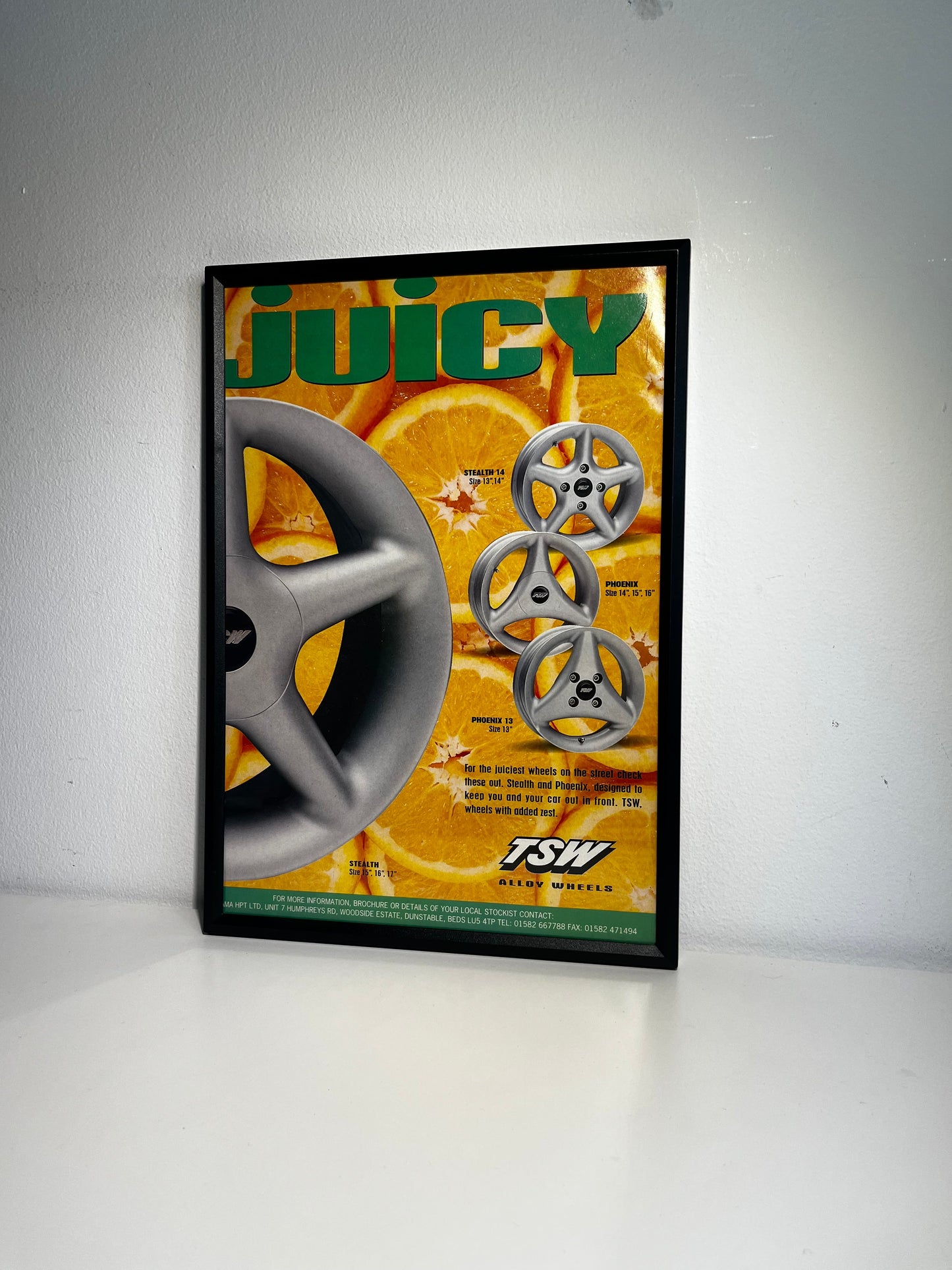 Original TSW Alloys Advert - 'JUICY' - 1995
