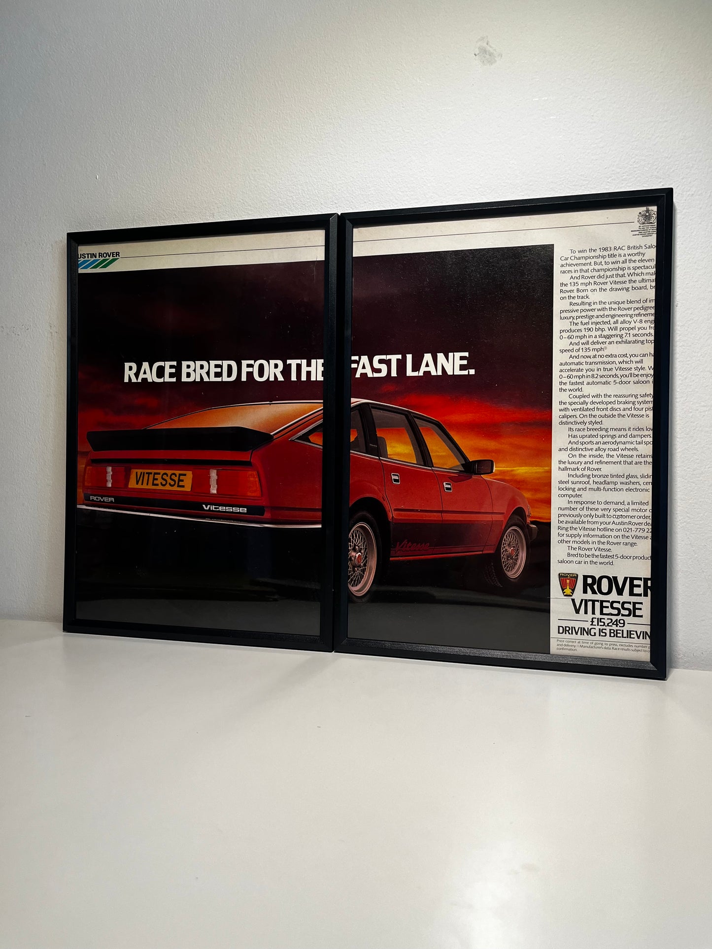 Original Rover Vitesse Advert - 1980s
