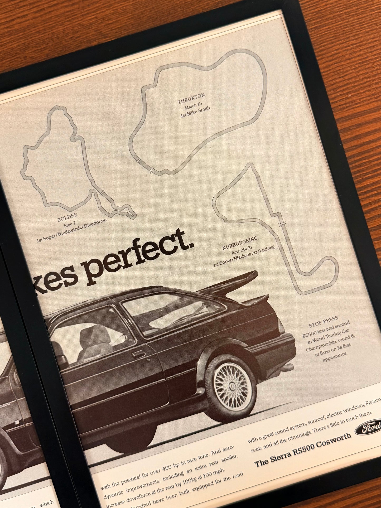 Original Ford Sierra Cosworth Rs Advert - 1980s