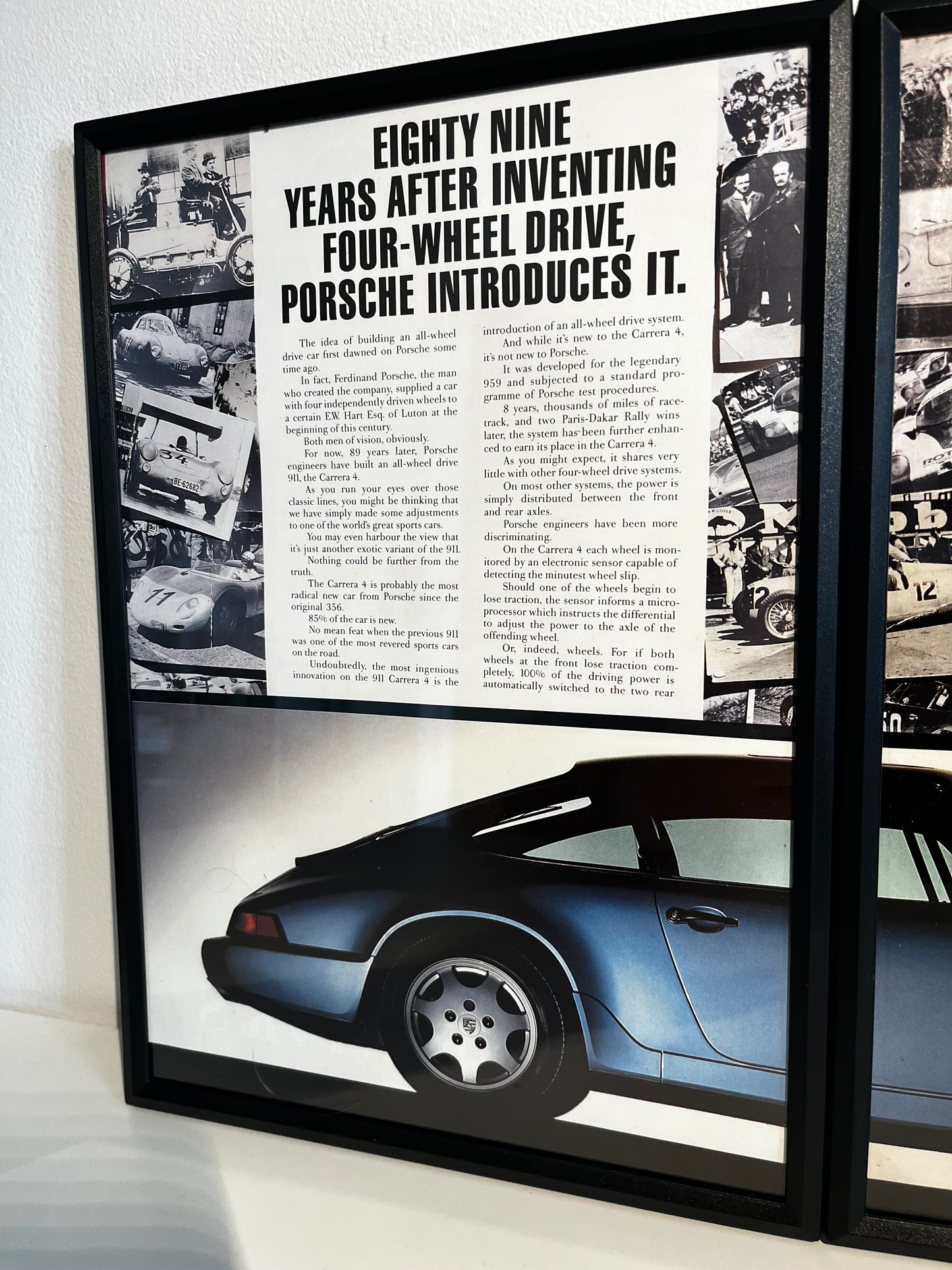 Original Porsche 911 Carrera 4 Advert - 1990s