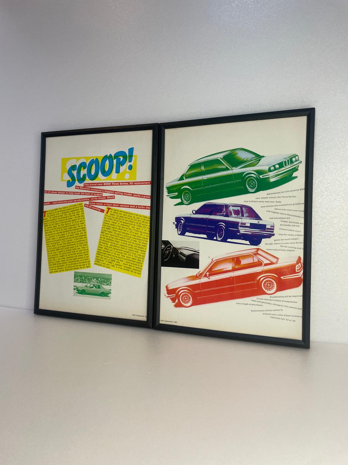 RARE Original BMW 3 Series Poster - 1982