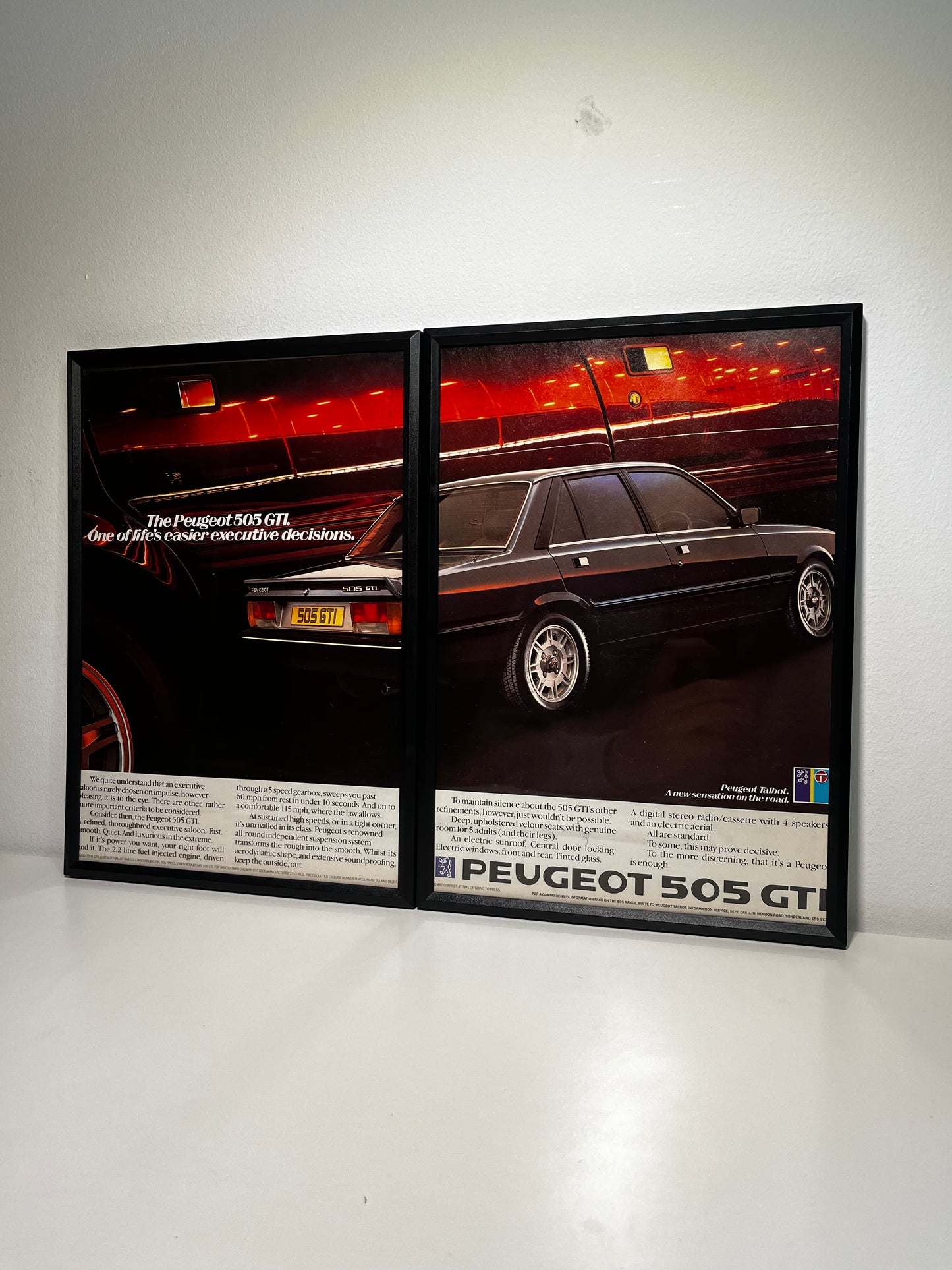 Original Peugeot 505 GTI Advert - 1980s