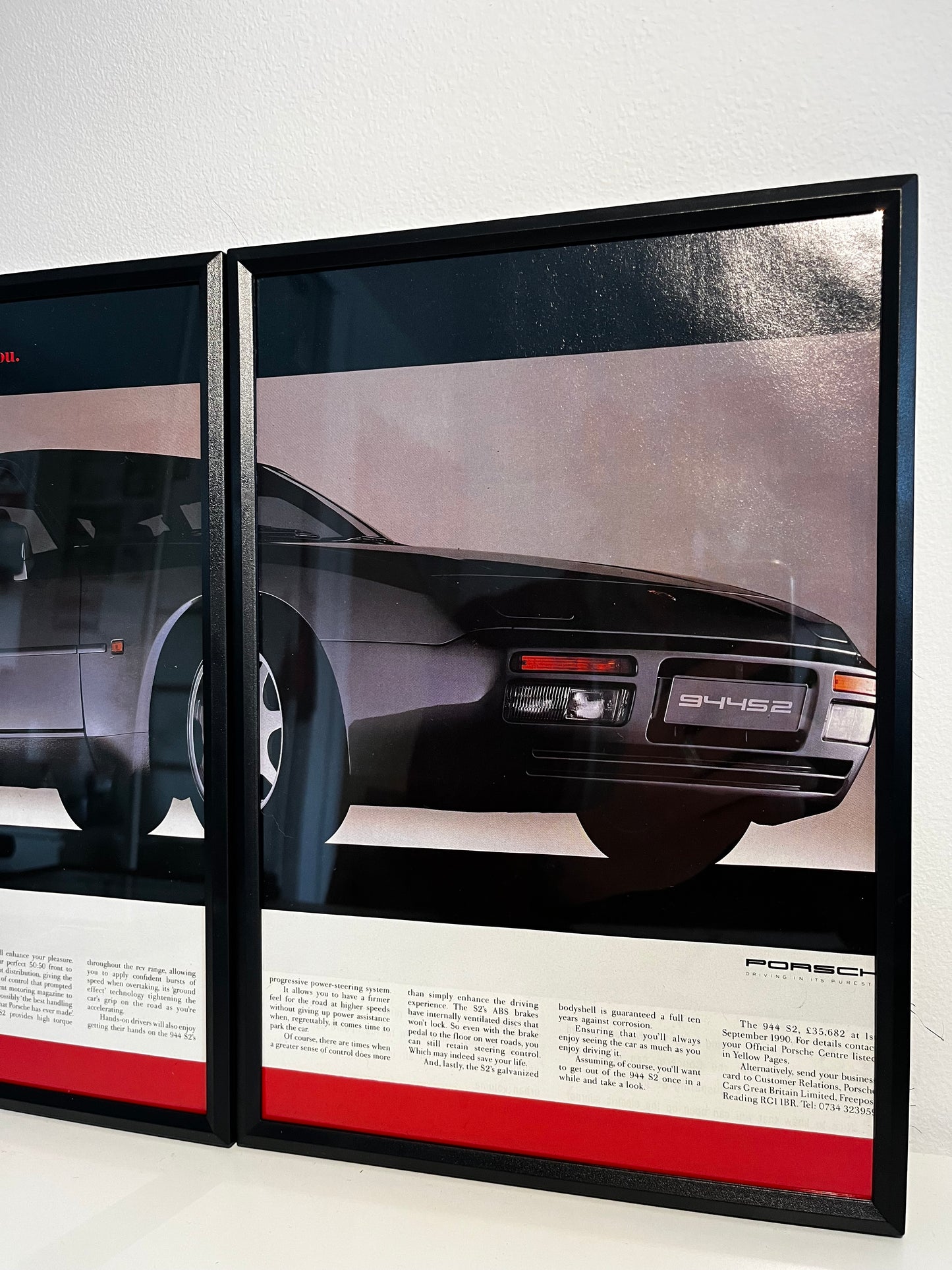 Original Porsche 944 S2 Advert - 'It test drives you.' - 1990
