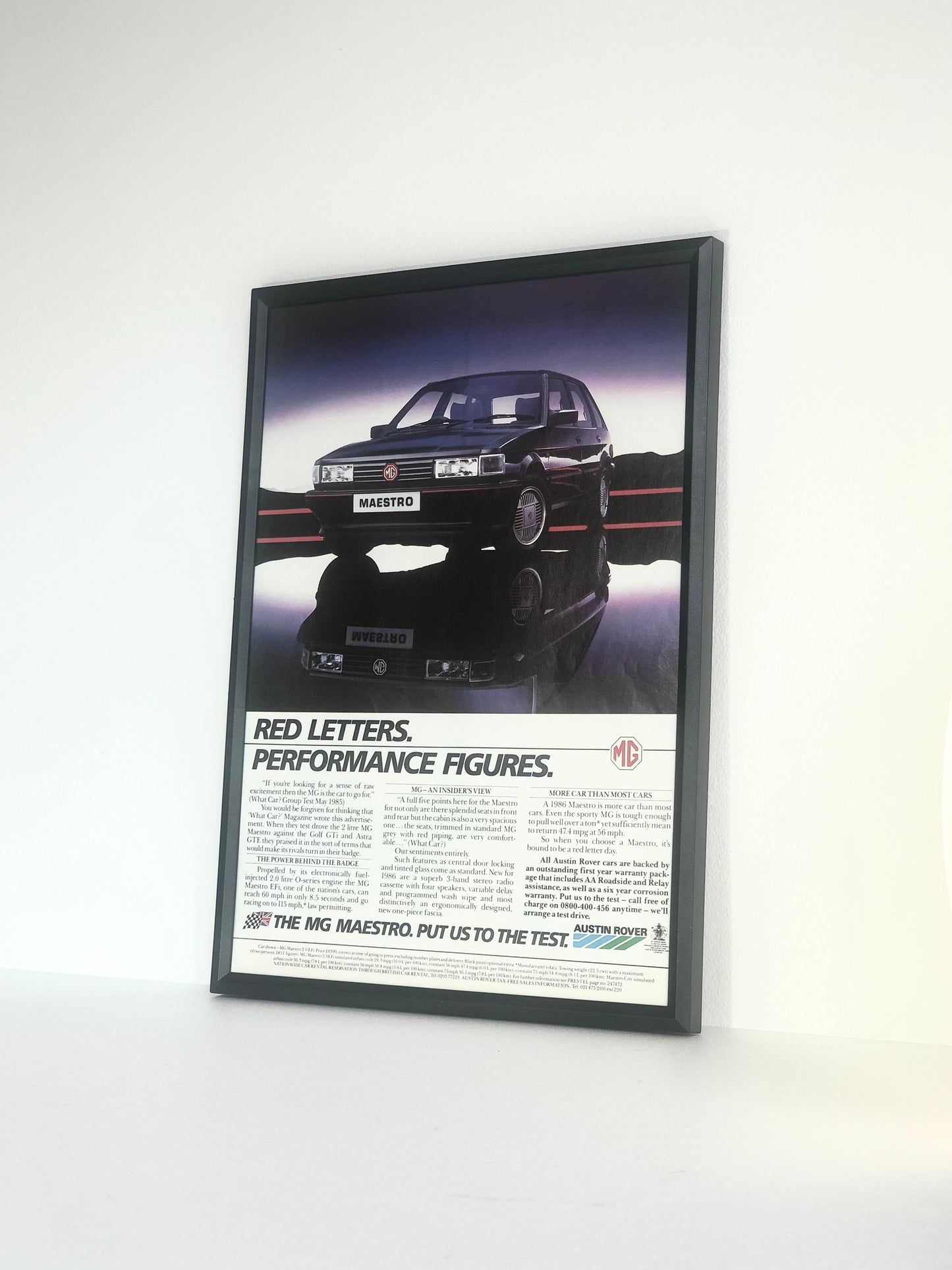 Original Austin Rover MG Maestro Advert – 1986