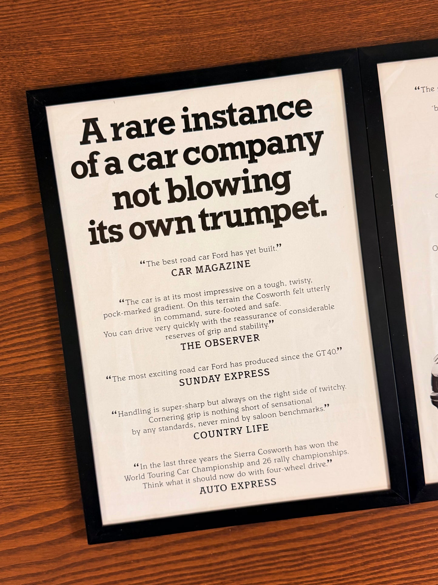 Original Ford Sierra Cosworth Advert - 1980s