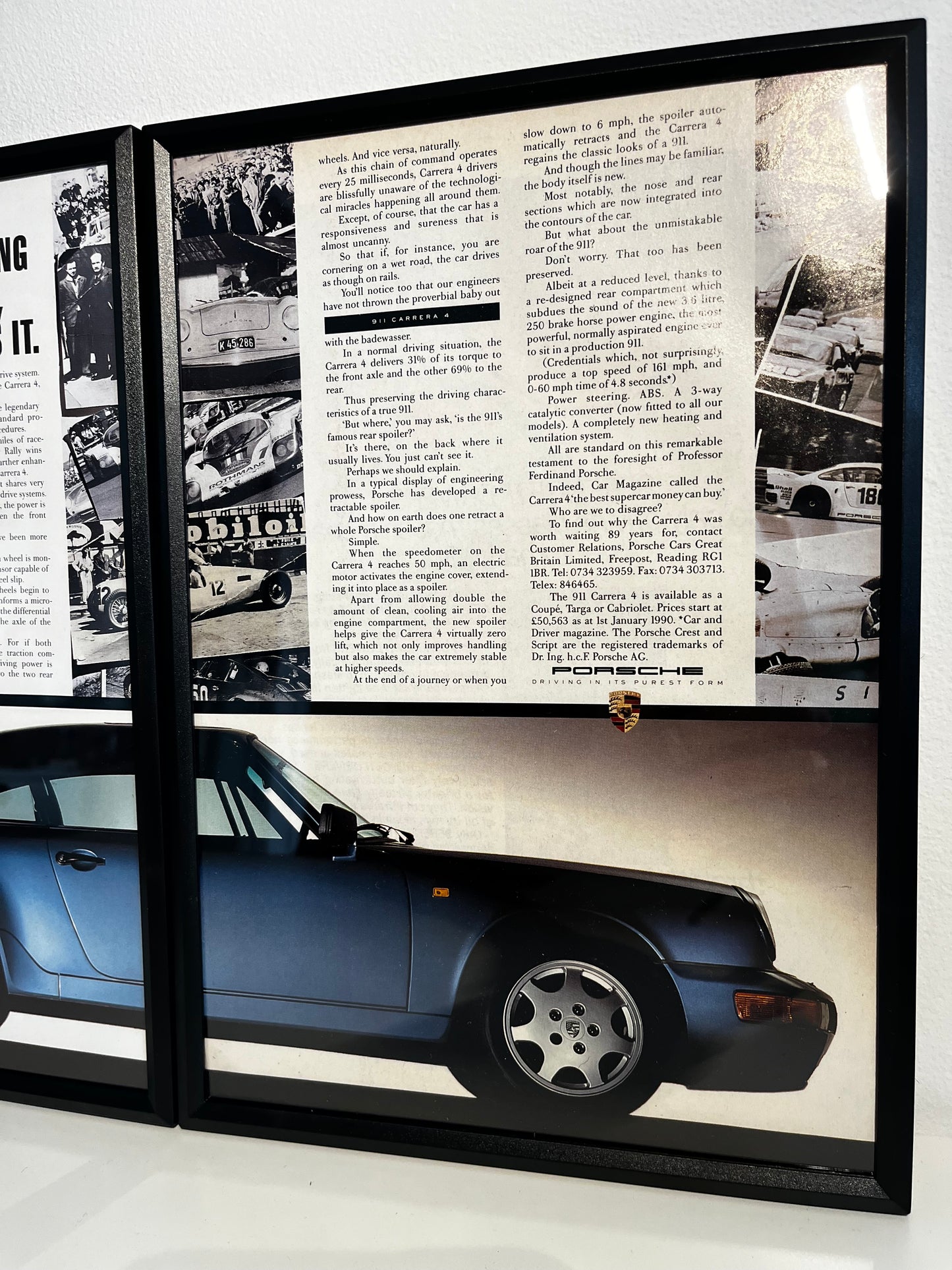 Original Porsche 911 Carrera 4 Advert - 1990s