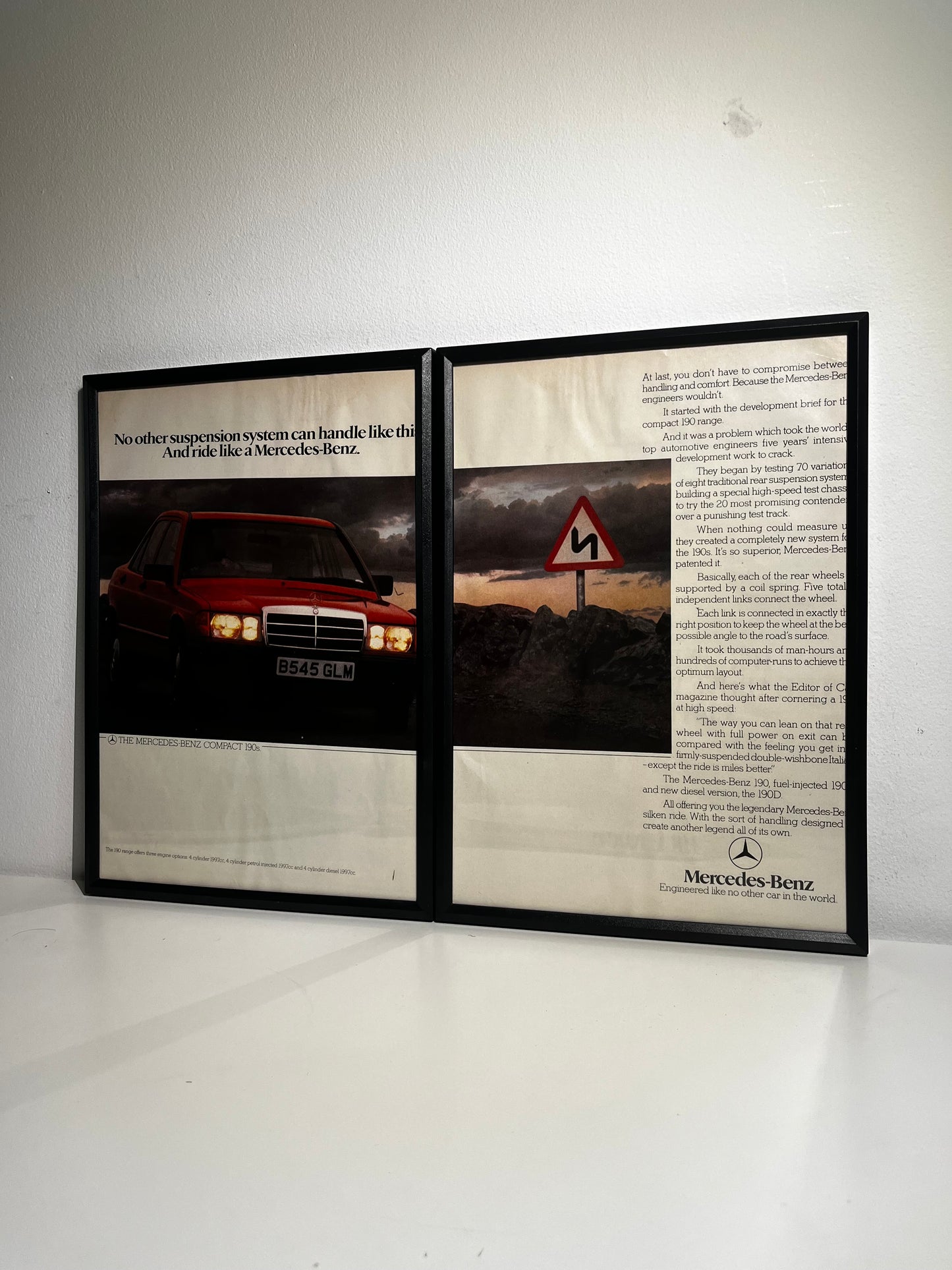 Original Mercedes 190 Advert - 1980s