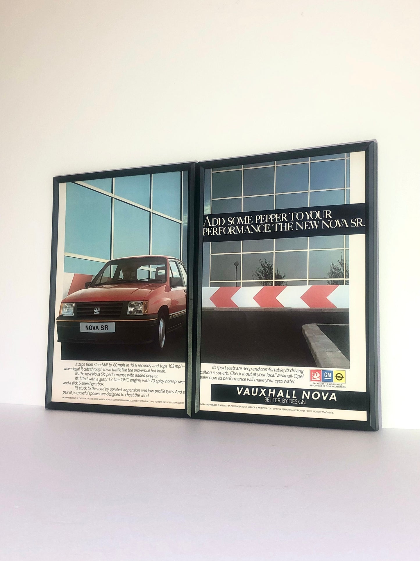 RARE Original Vauxhall Nova SR Advert - 1984