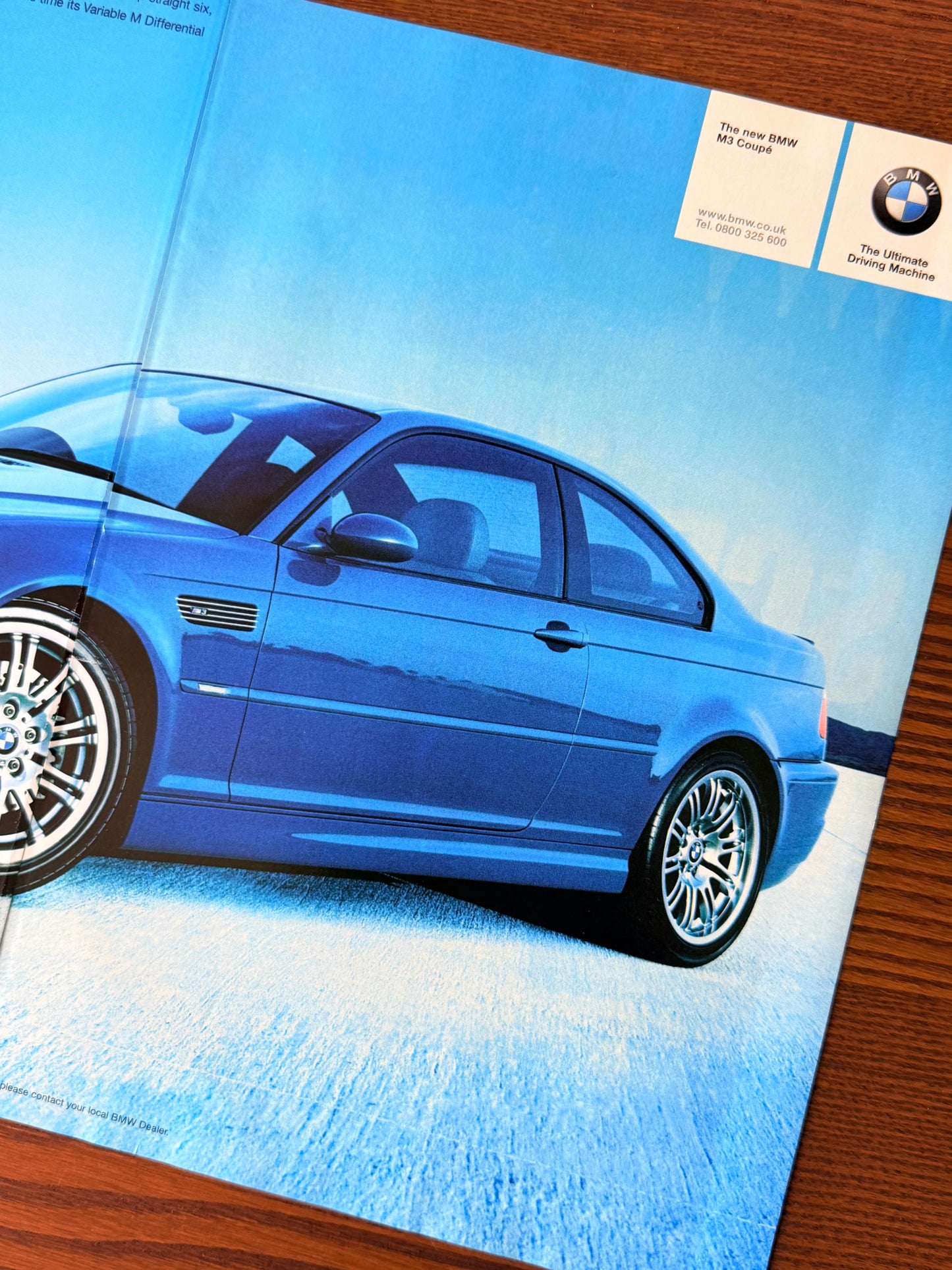 Original BMW E46 M3 Advertisement - 2001
