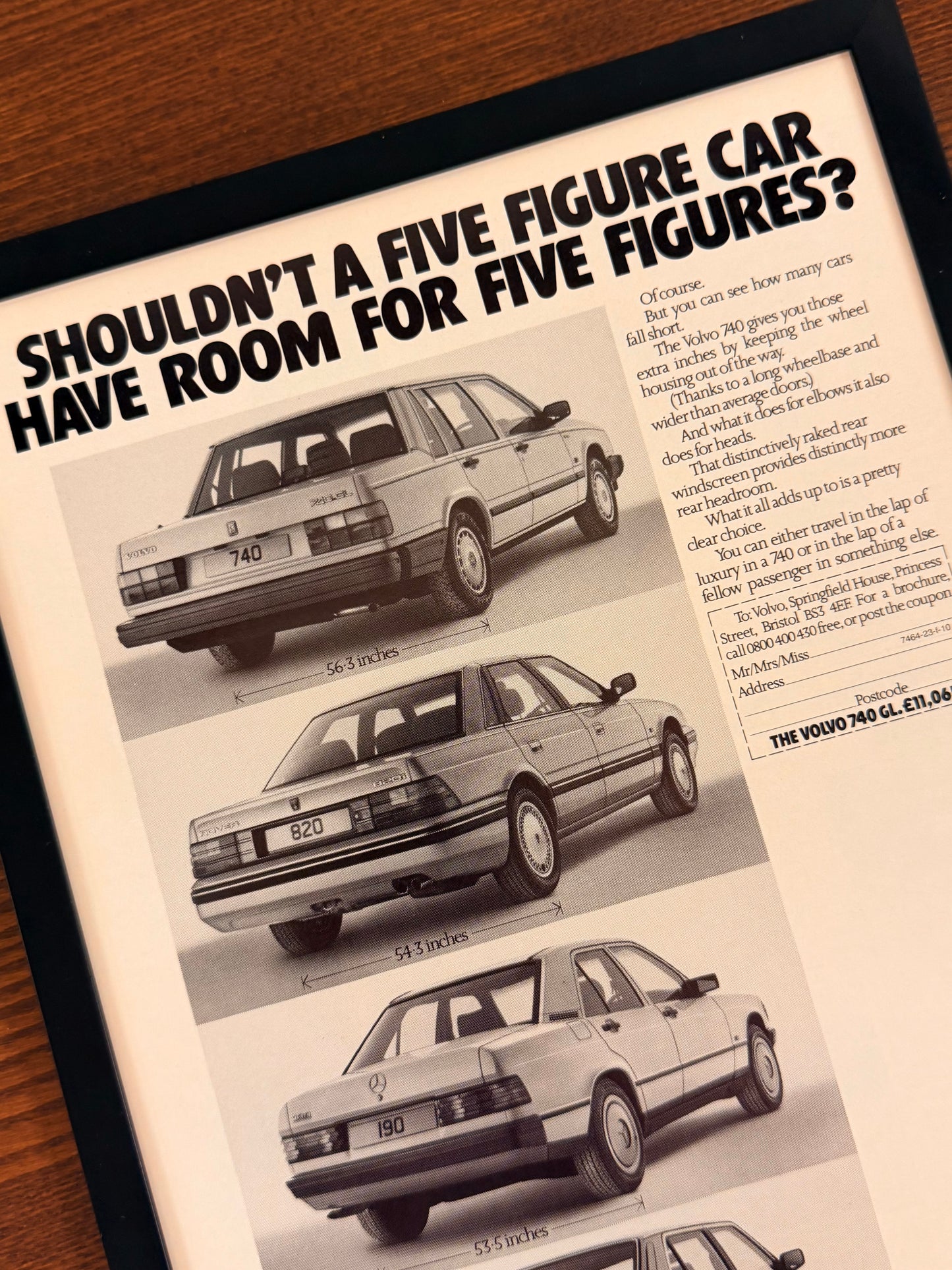 Original Volvo 740 Advert - 1980s