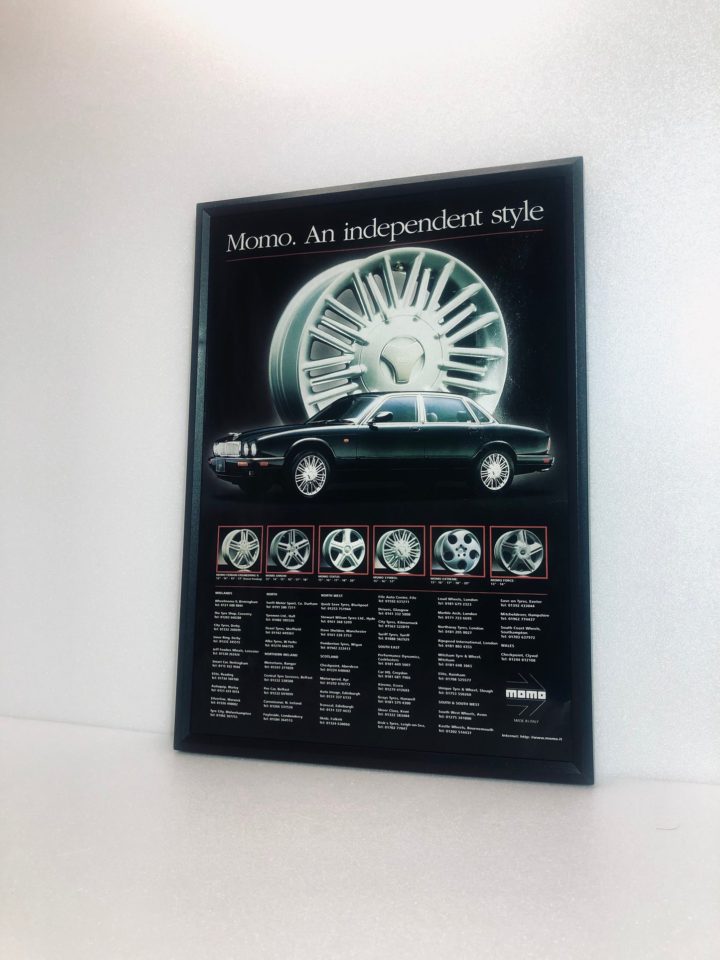 Rare Original Momo Alloys Jaguar Advert - 1990s