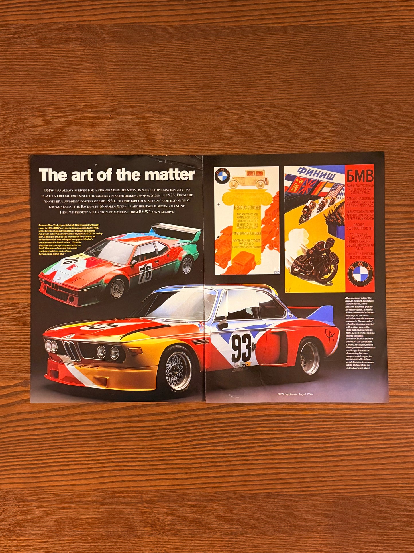 Original BMW 3.0L CSL Advert - 1996