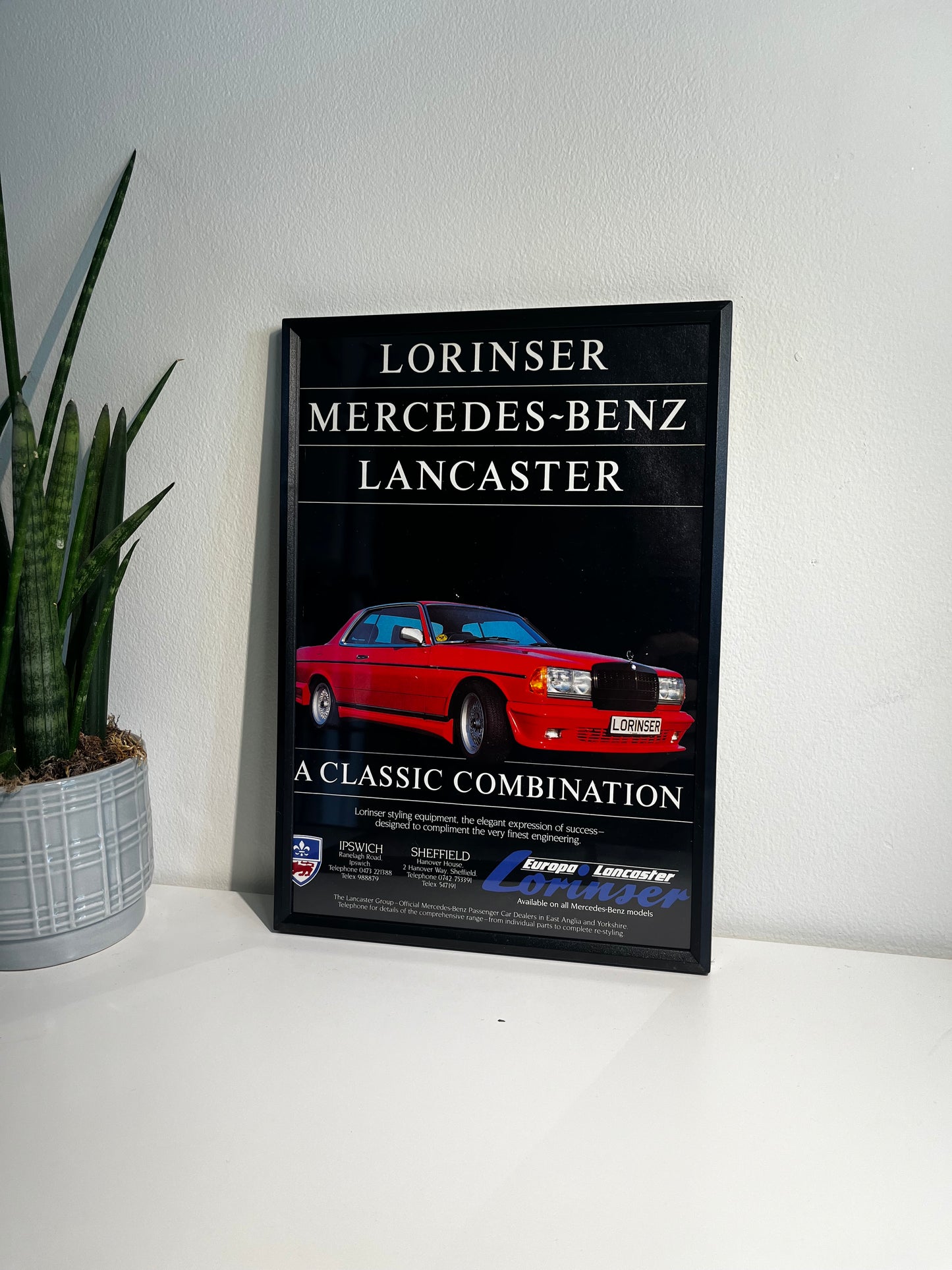 Original Mercedes Benz Lorinser Advert – 1984