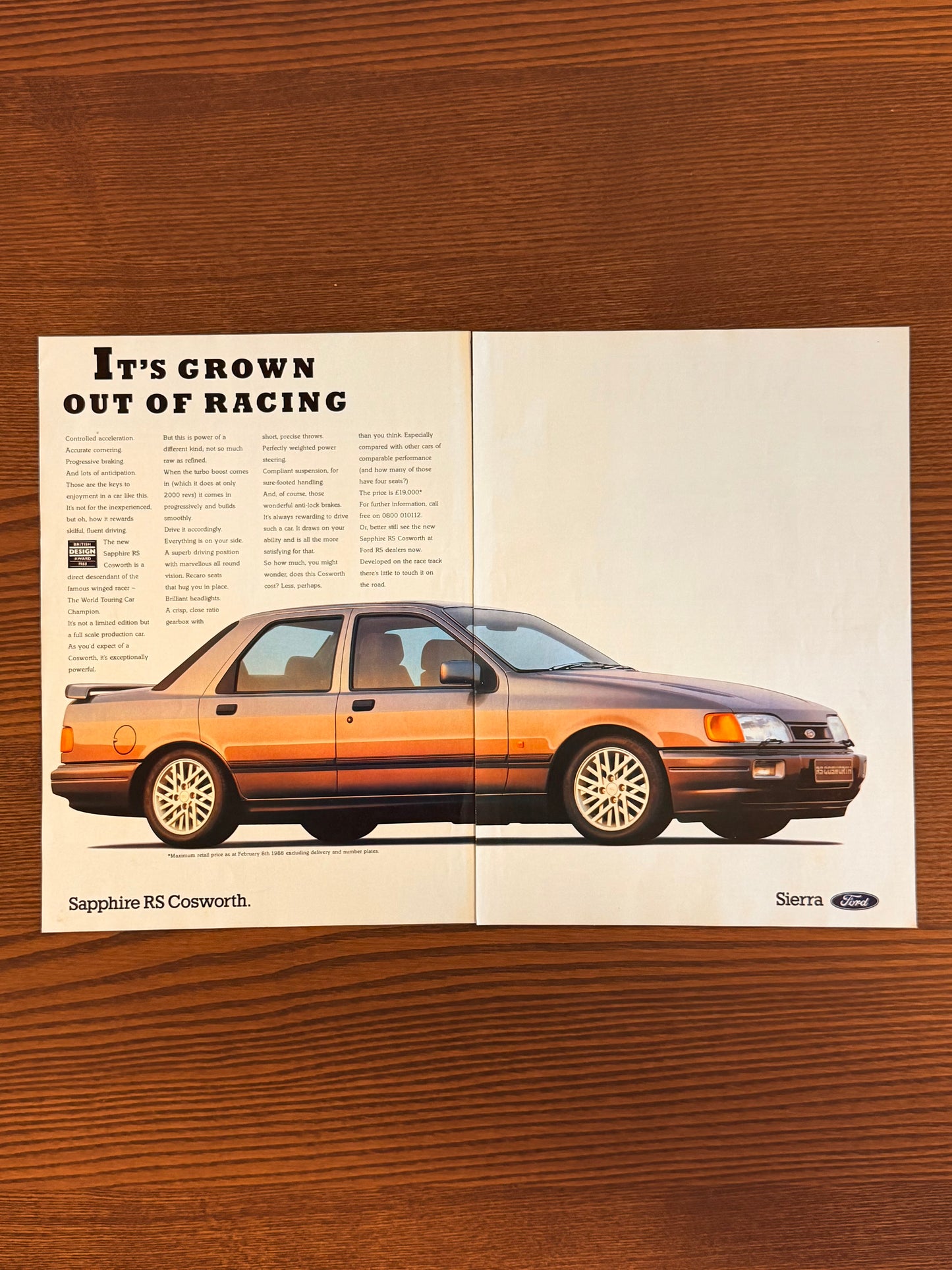Original Ford Seirra Sapphia RS Cosworth Advert - 1990s