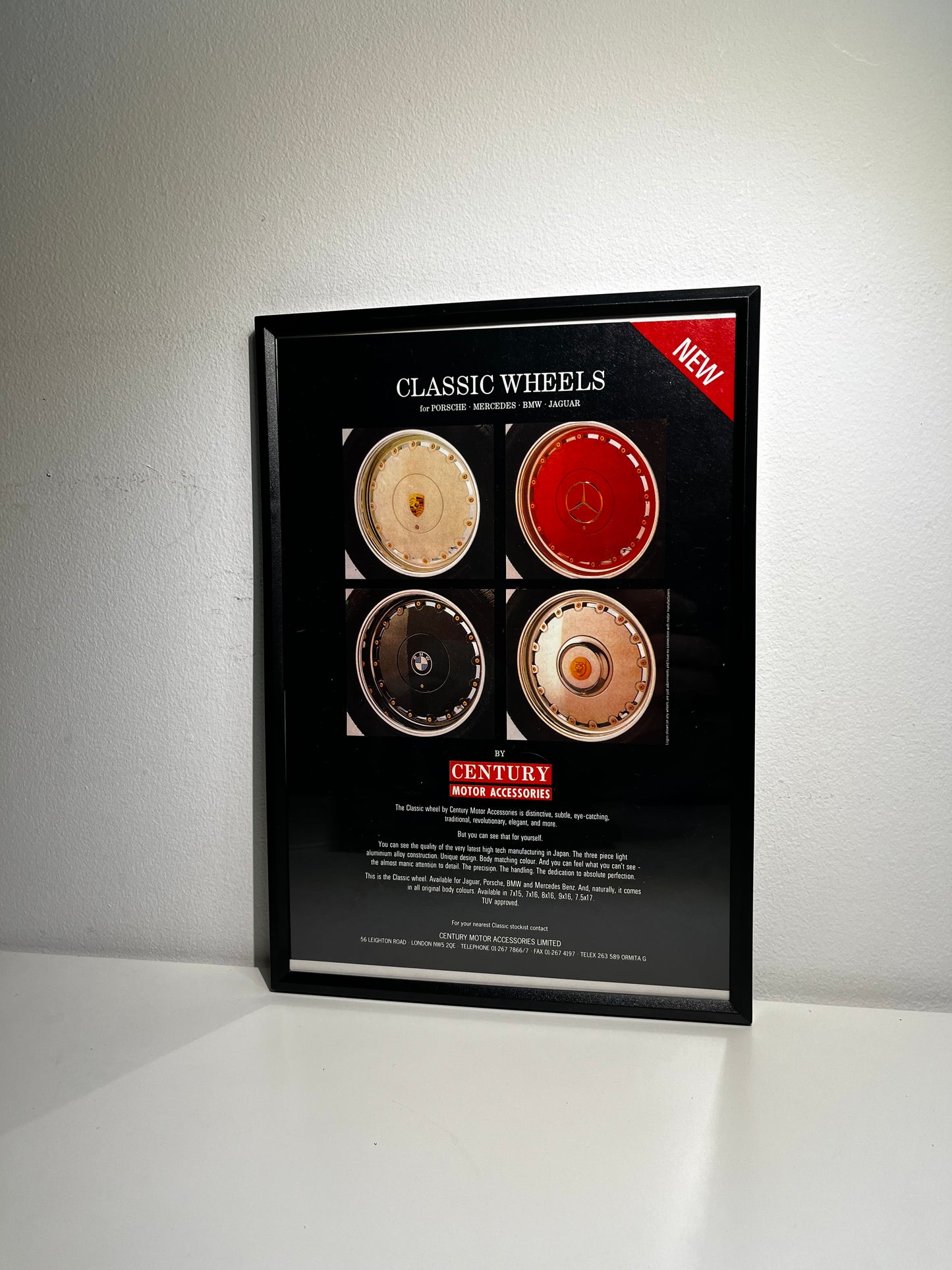 Original Classic Wheels Alloys Advert – ‘Century Motor Accessories.’ - 1989