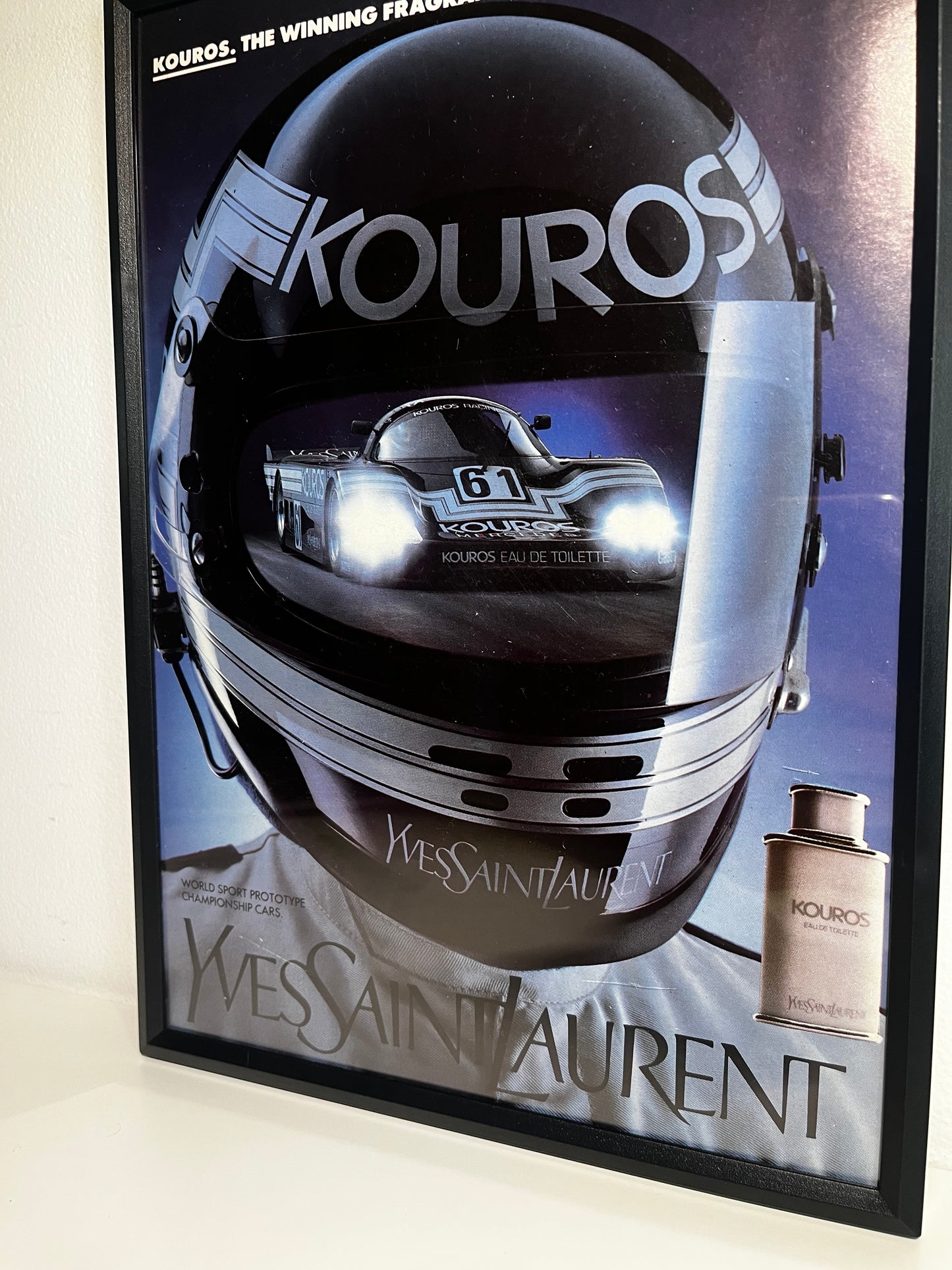 Original Yves Saint Laurent (YSL) Le Mans Advert - 1980s