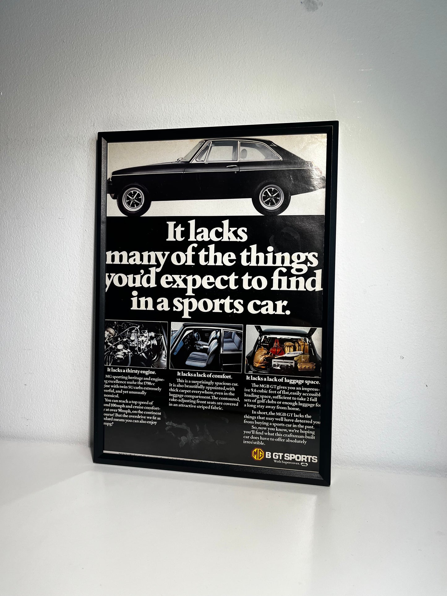 Original MG GT SPORT Advert - 1980s