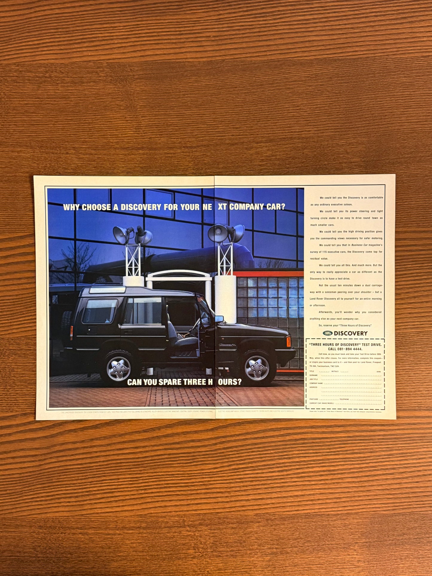 Original Landrover Discovery Advert - 1993