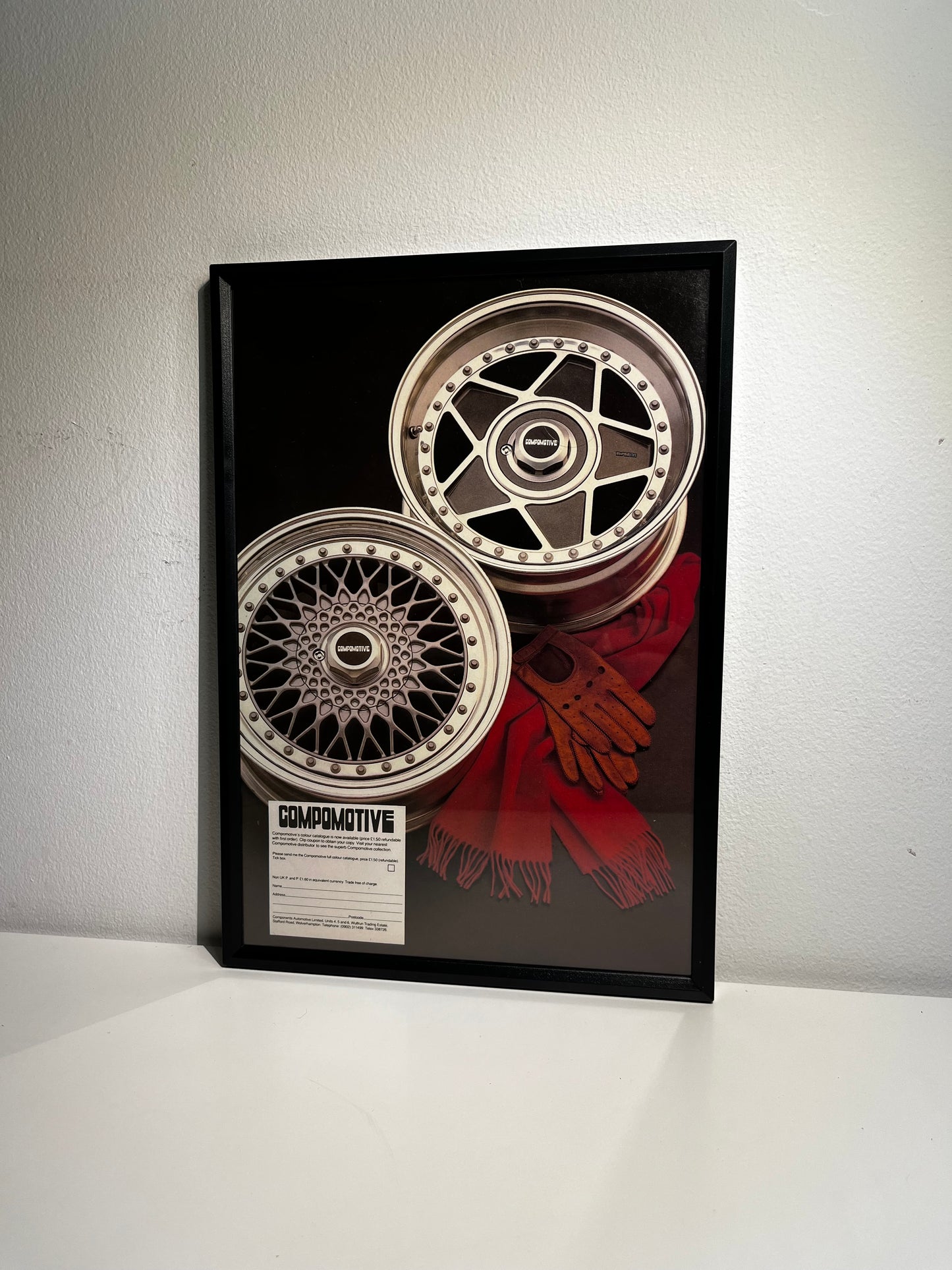 Original Compomotive Alloys/Wheels Advert - Gloves & Scarf Edition - 1990s