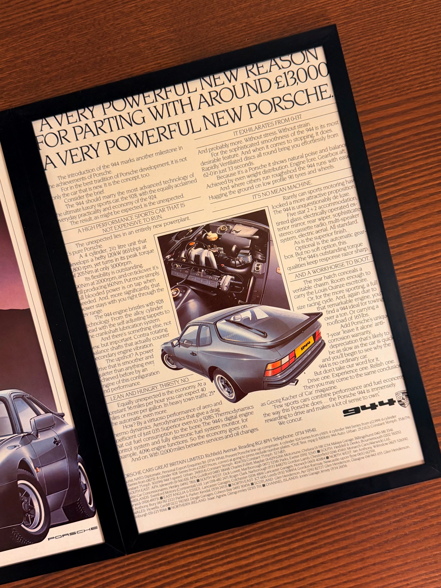 Original Porsche 944 Advert - 1980s