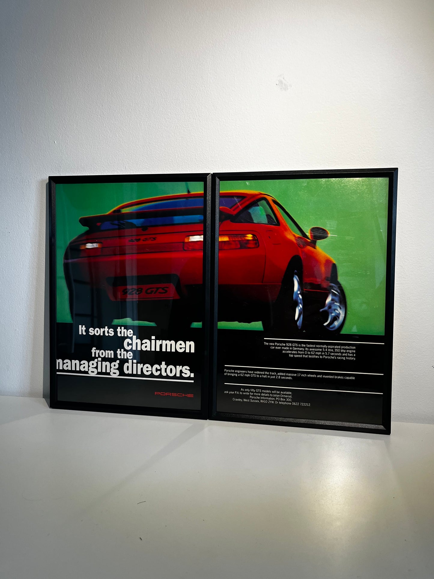 Original Porsche 928 GTS Advert - 1990s
