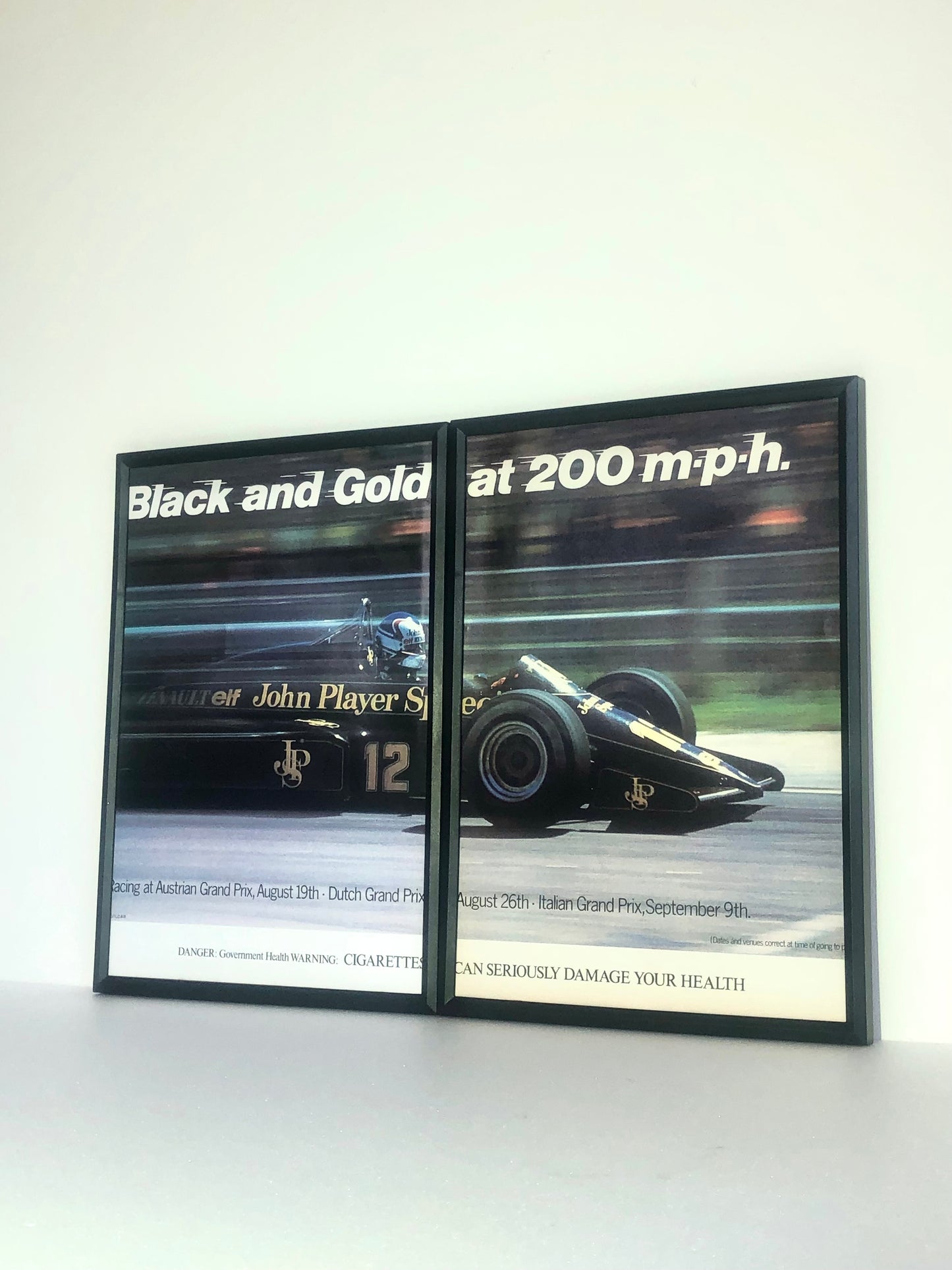 RARE Original Vintage F1 John Player Special Cigarette Advert - 1984