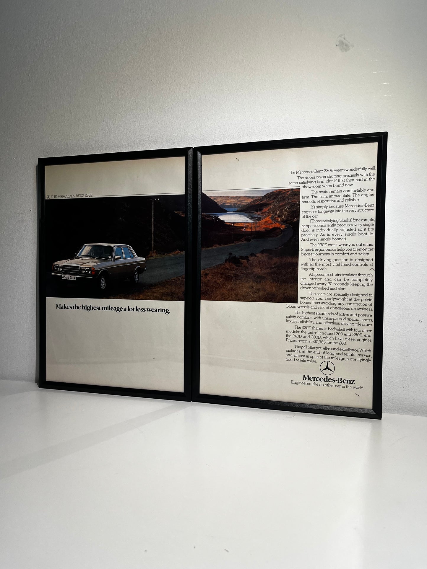 Original Mercedes Benz 230e Advert - 1980s