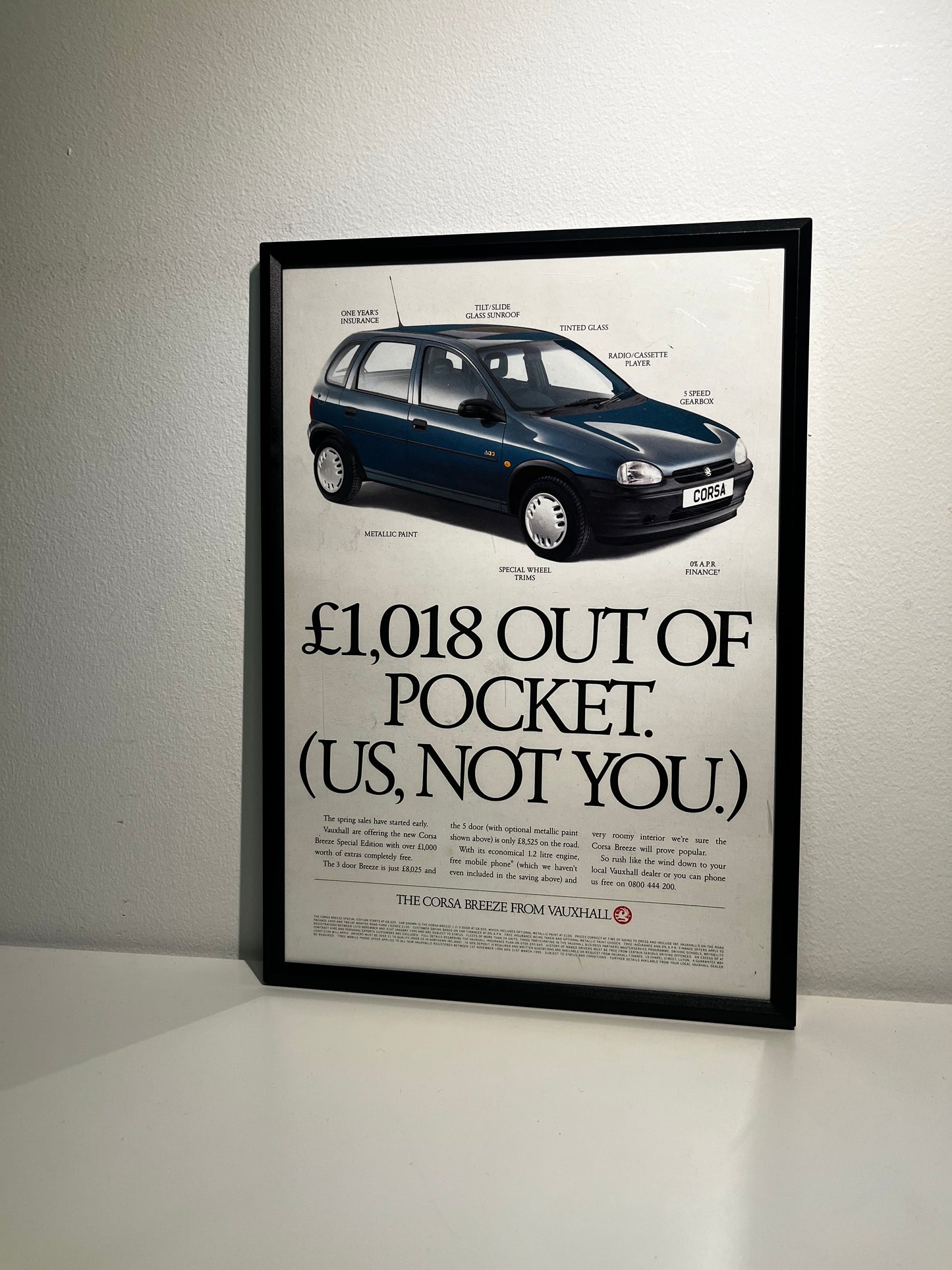 RARE Original Vauxhall Corsa Advert - 1990s