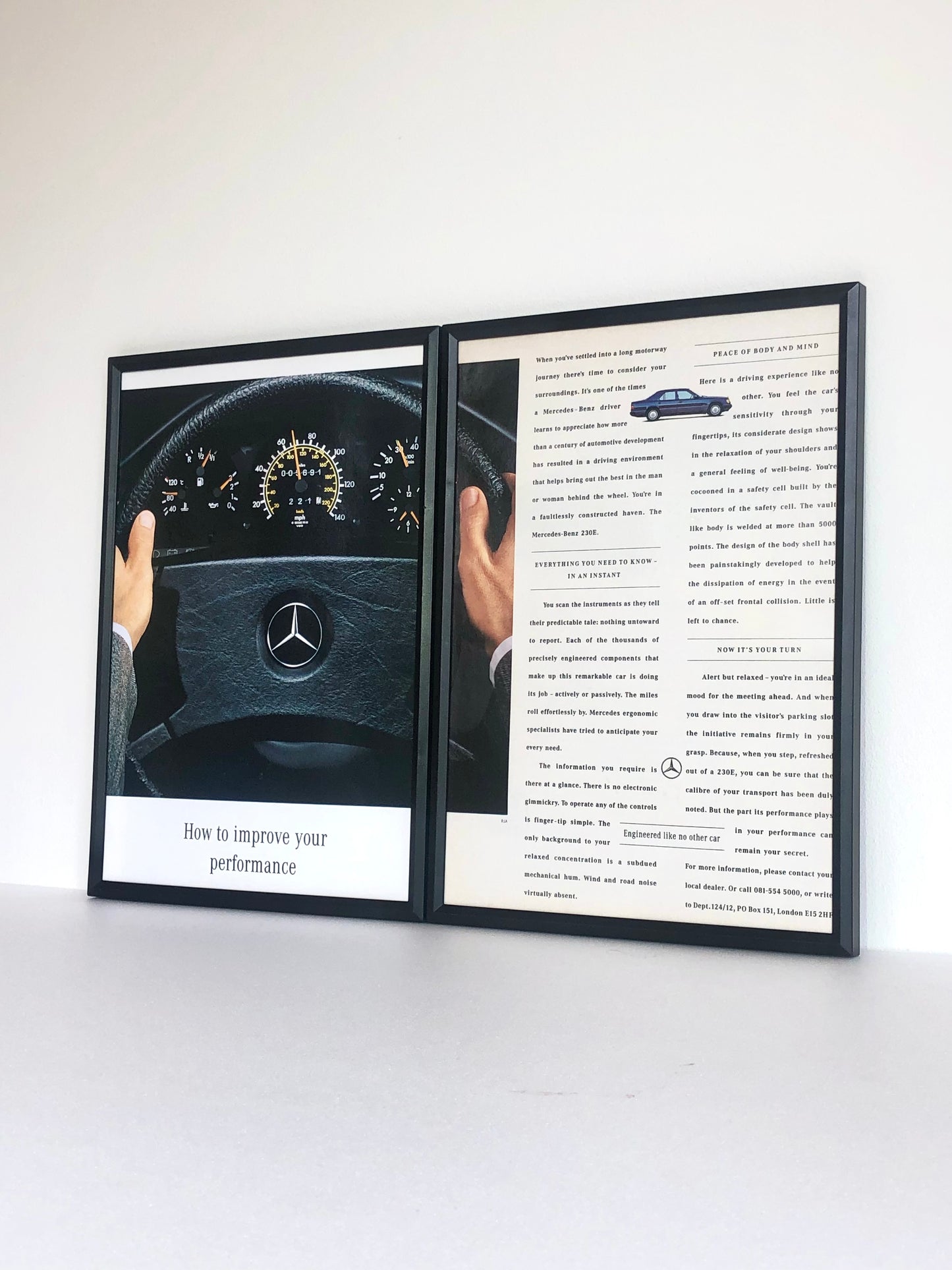 Original Vintage Mercedes-Benz 230E Advert - 1992