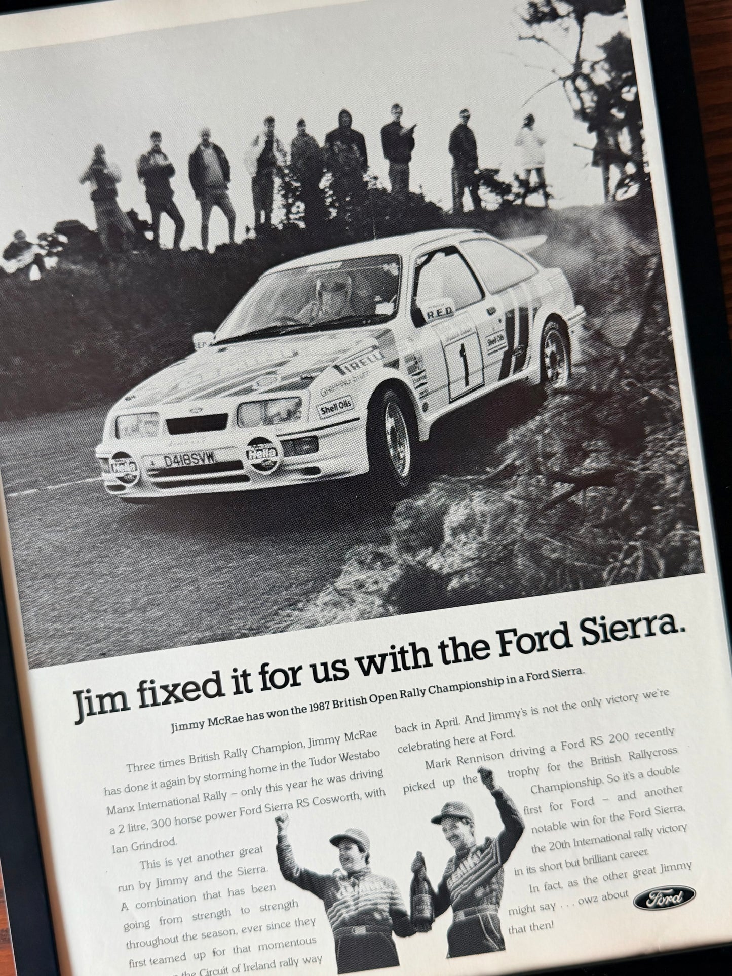 Original Ford Sierra Cosworth Advert- 1990s