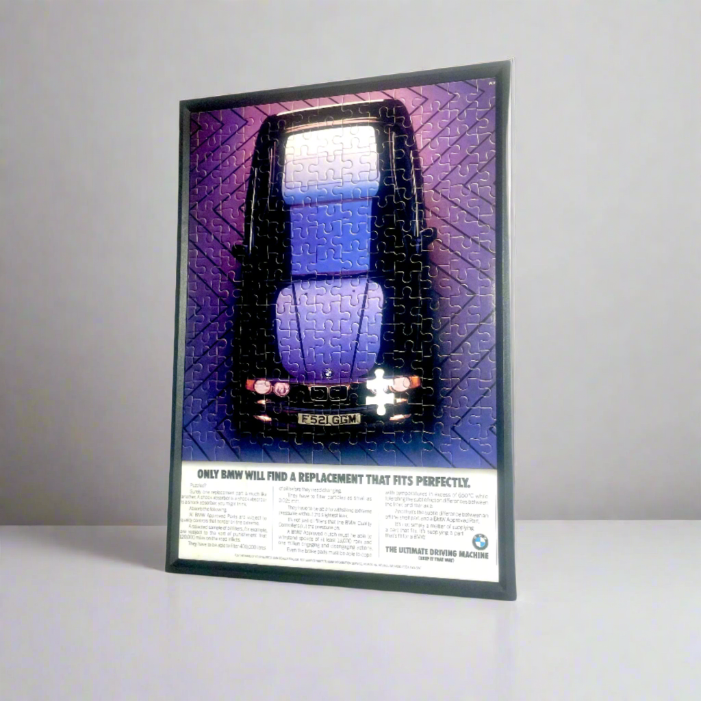 Original Rare BMW Approved Parts 'Jigsaw' Advert - 1990