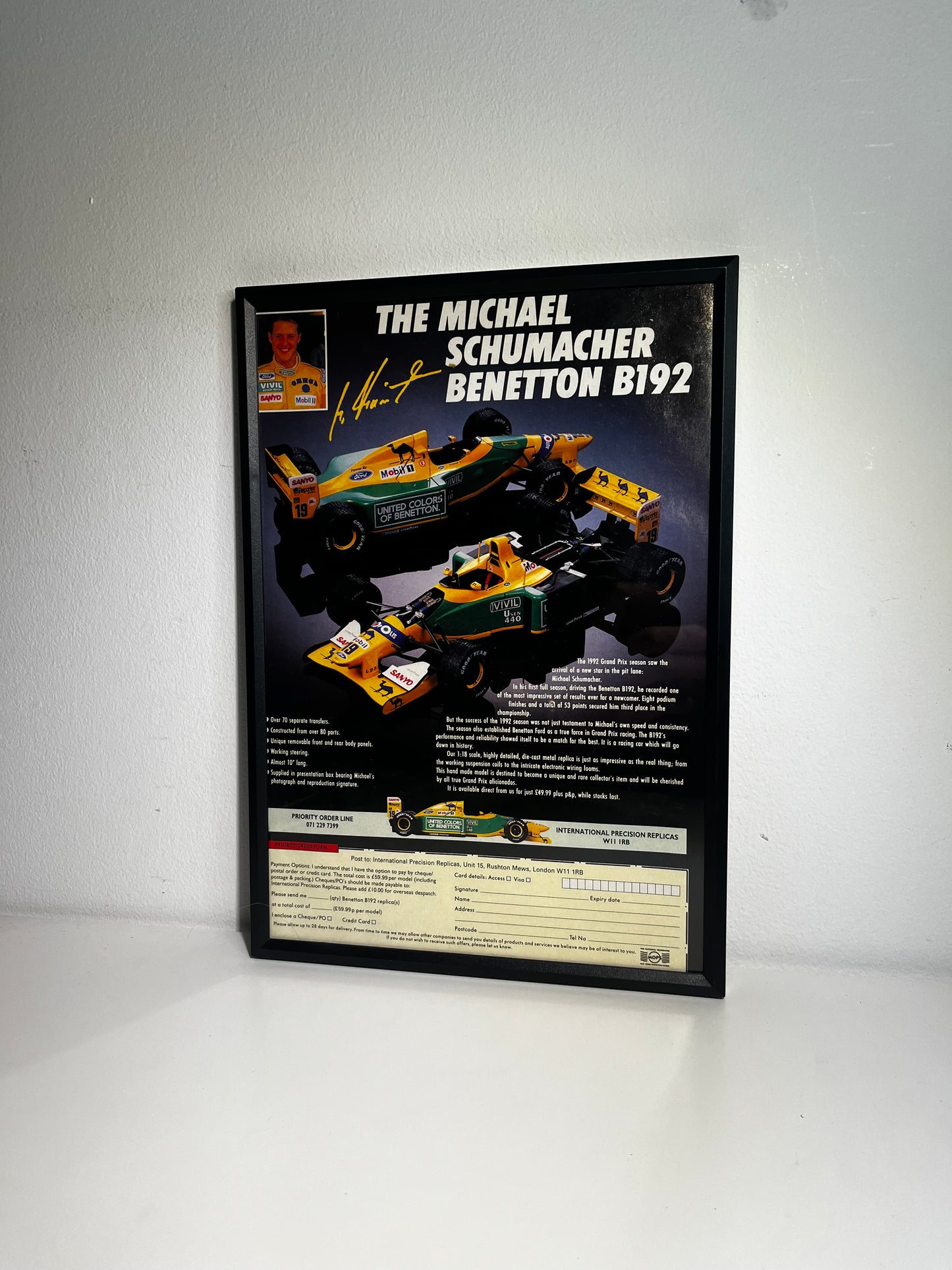 Original Benetton F1 Advert - 1994