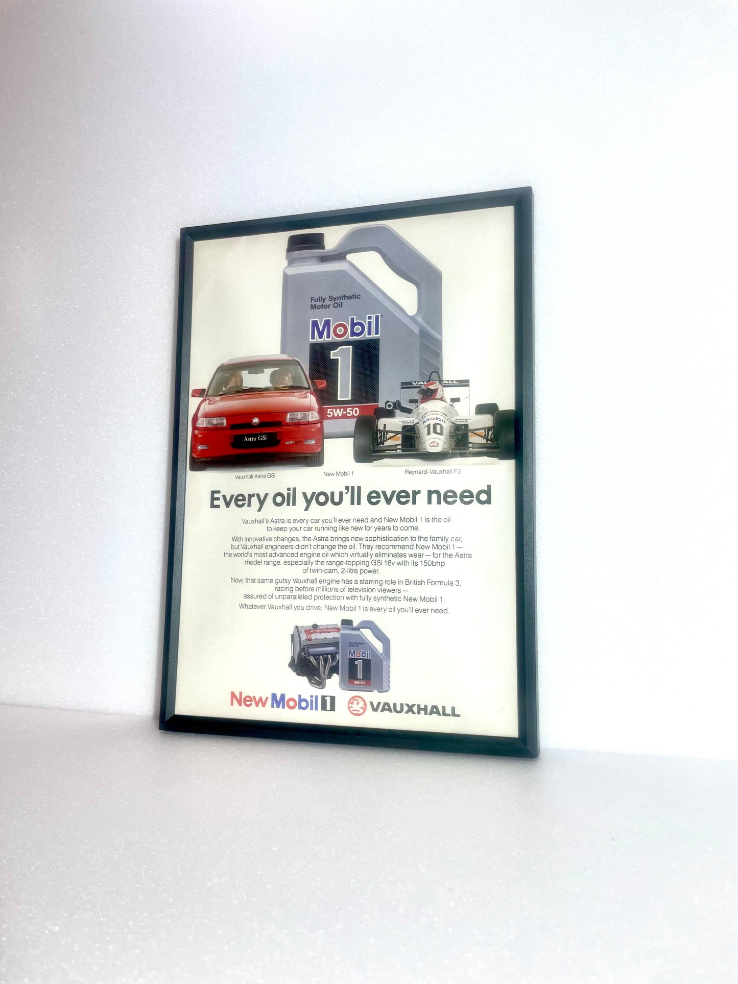 Original Mobil & Vauxhall F3 Advert - 1990s